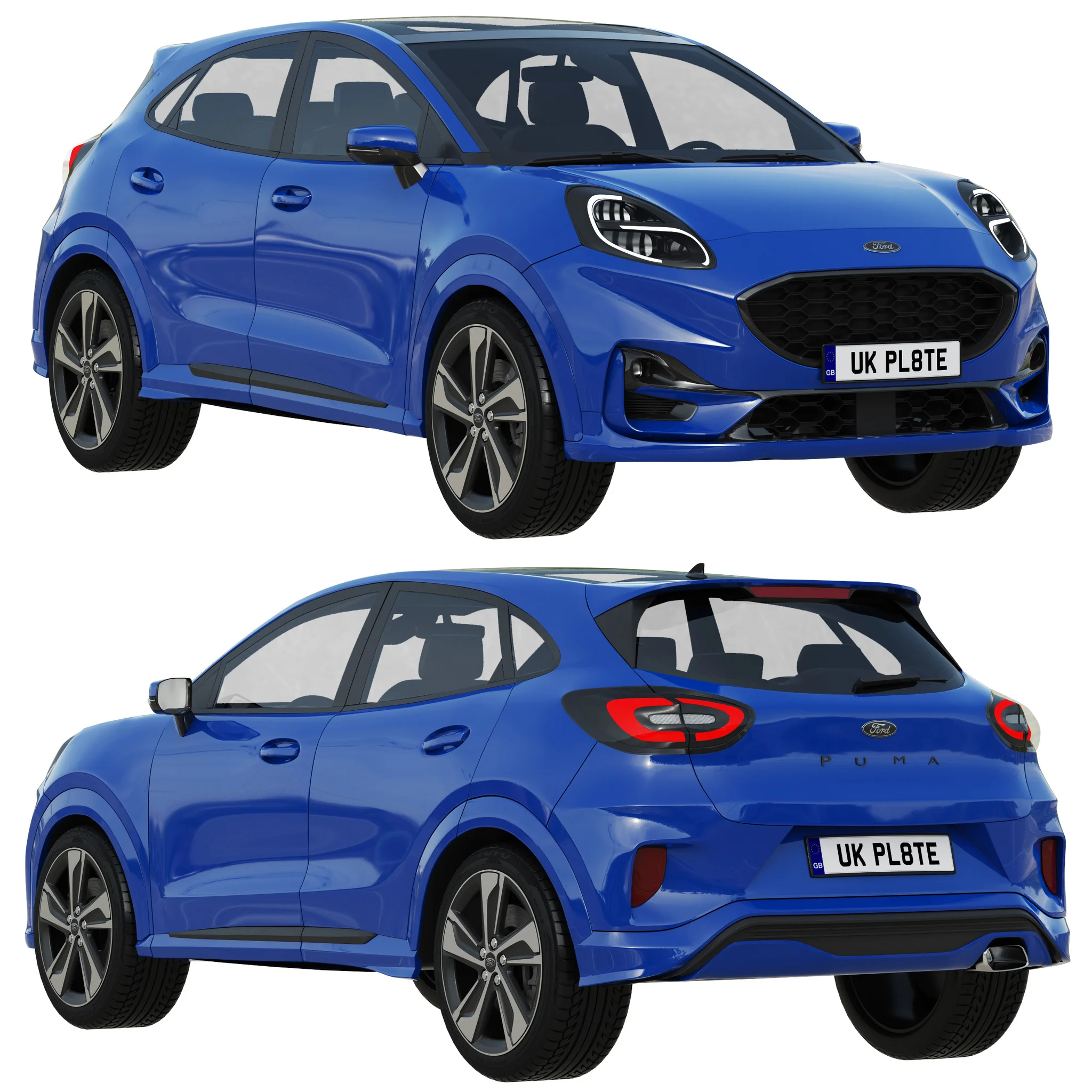 Ford Puma, 3D model preview 21