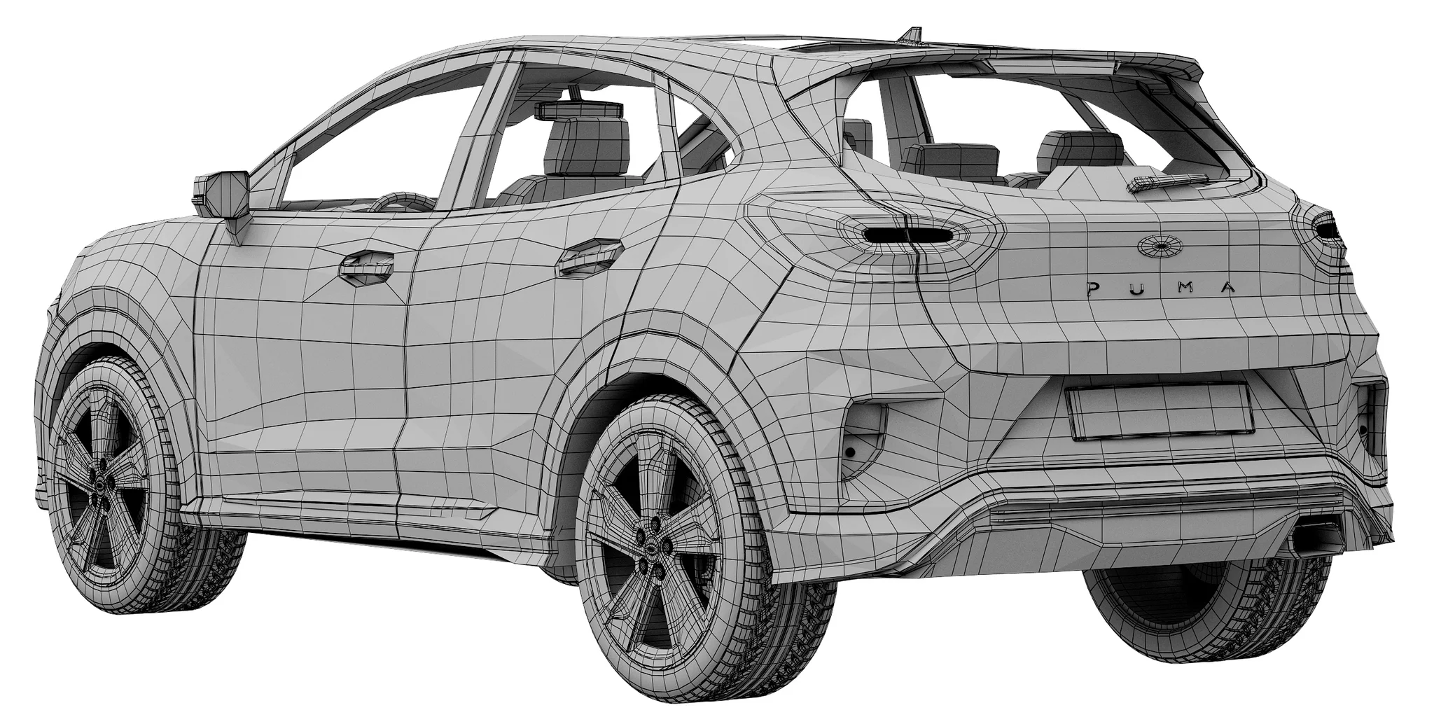 Ford Puma, 3D model preview 23