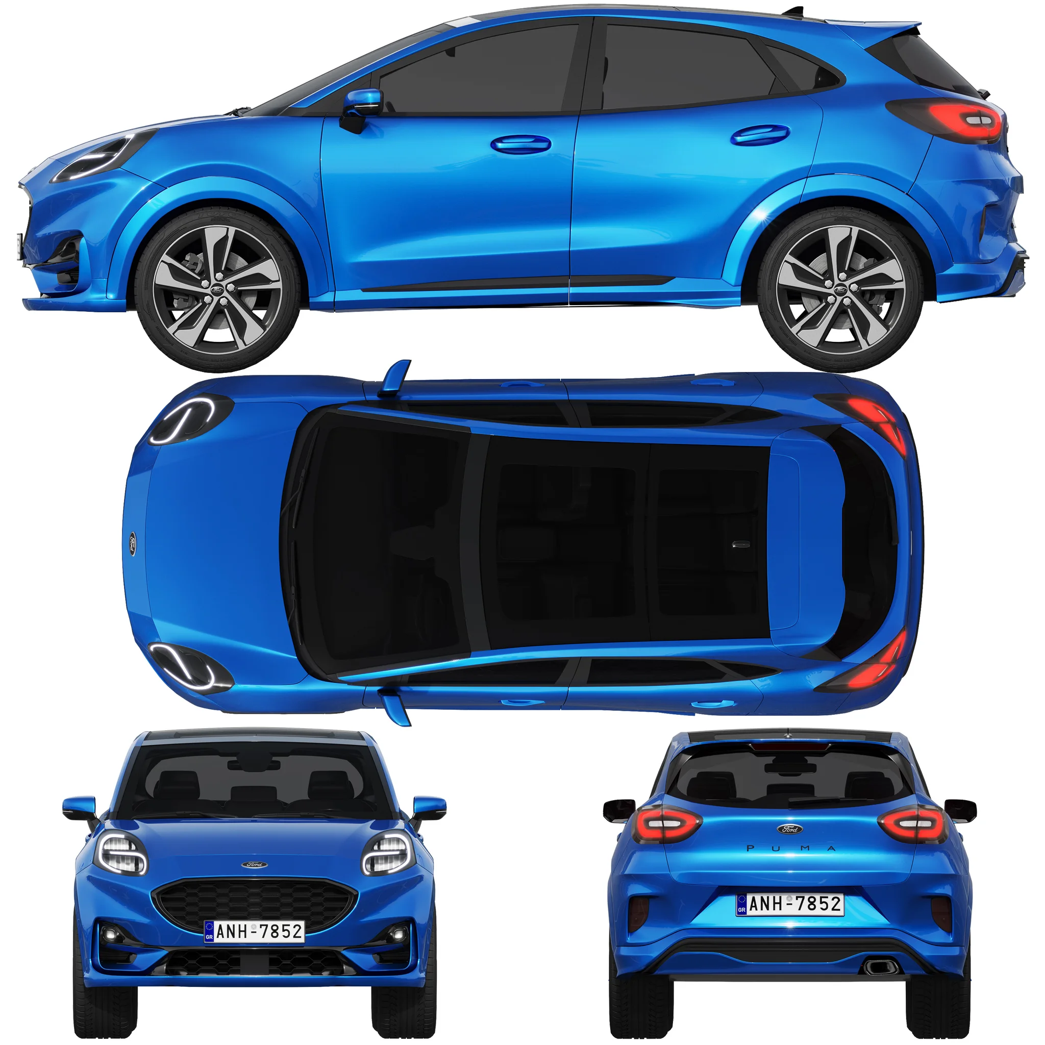 Ford Puma, 3D model preview 28