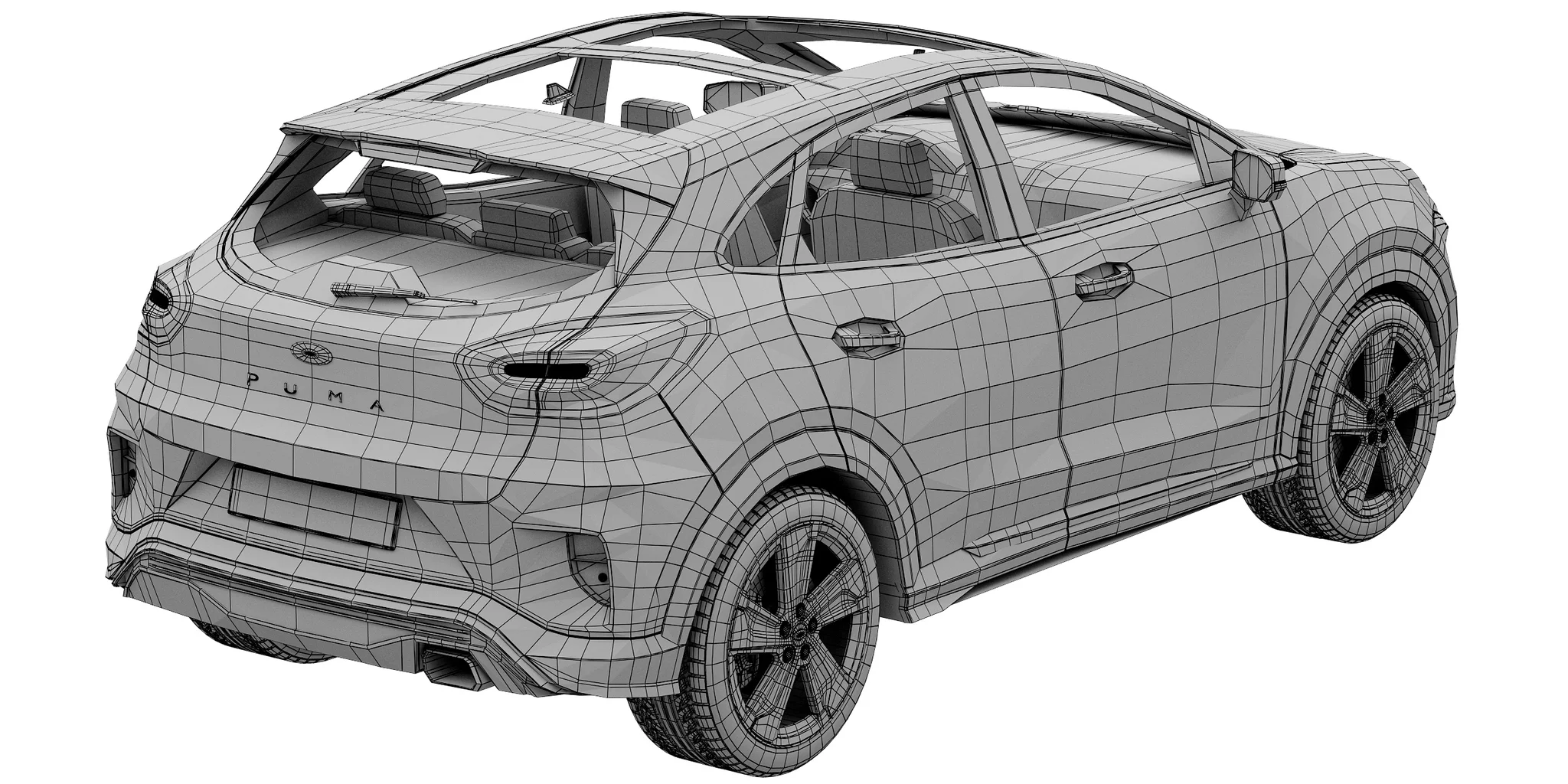 Ford Puma, 3D model preview 36