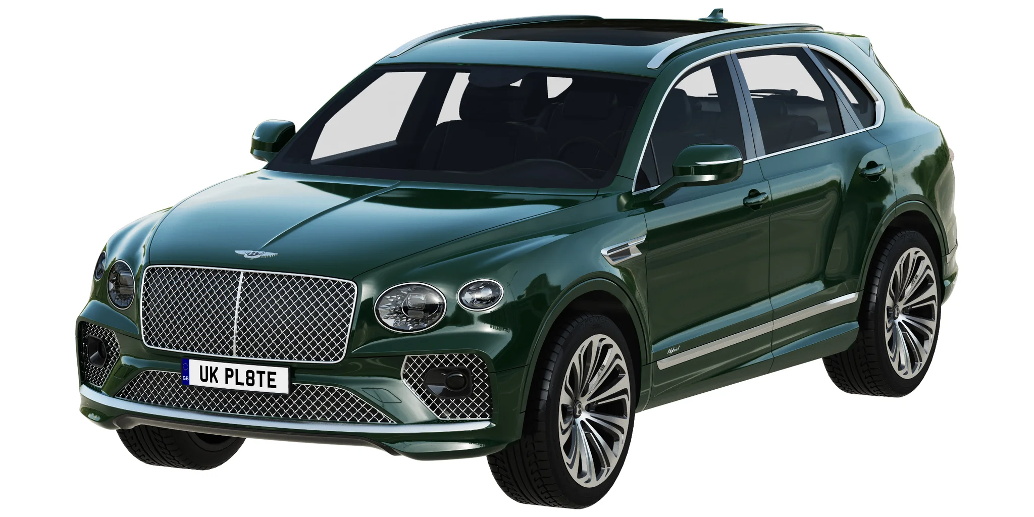 Bentley Bentayga Hybrid, 3D model preview 13