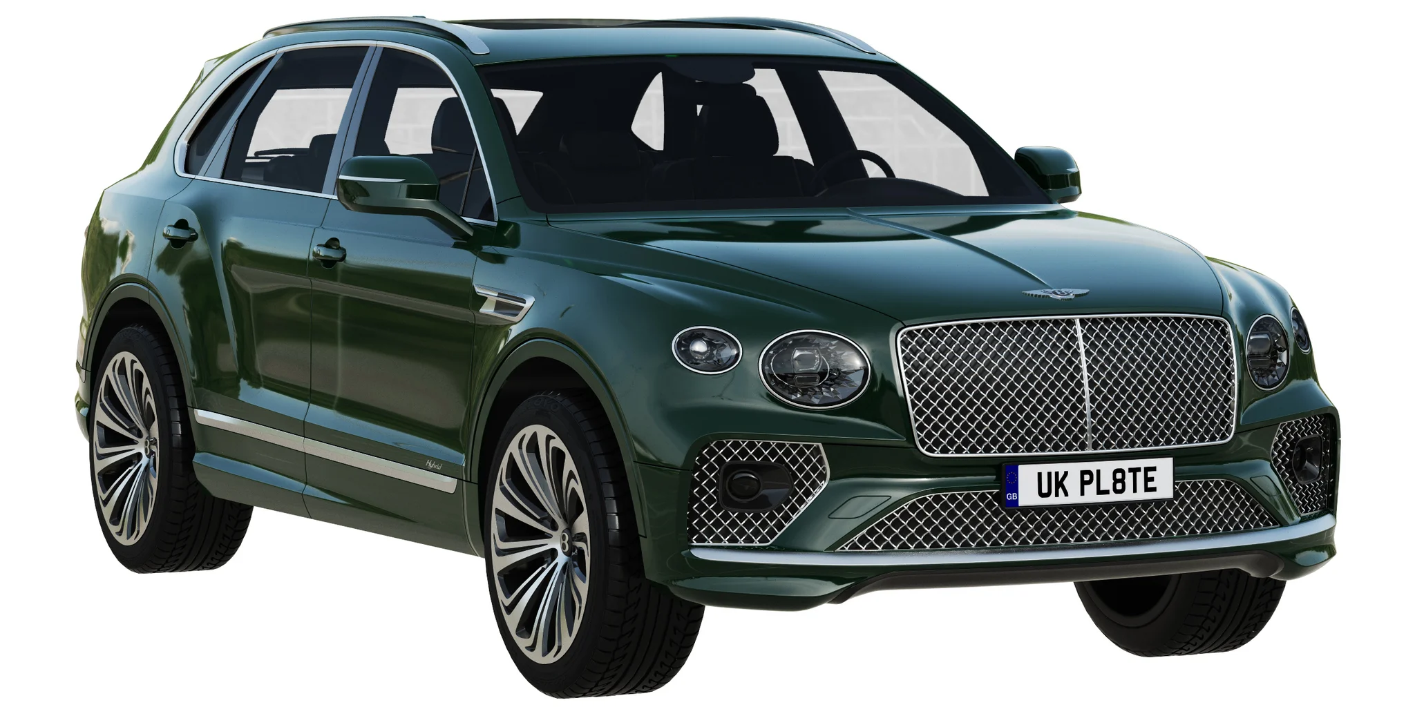 Bentley Bentayga Hybrid, 3D model preview 19