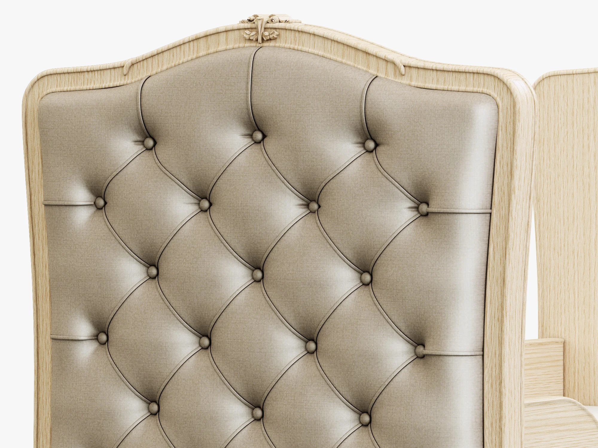 Restoration Hardware Colette Tufted Crib 2 — 3D model preview 3