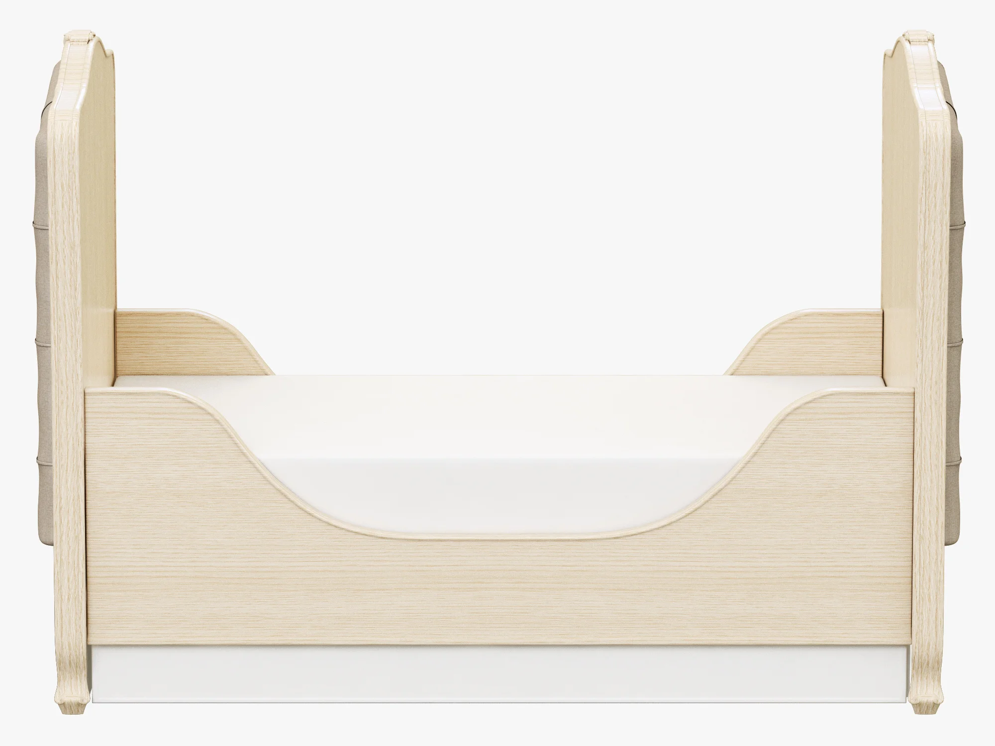 Restoration Hardware Colette Tufted Crib 2 — 3D model preview 5