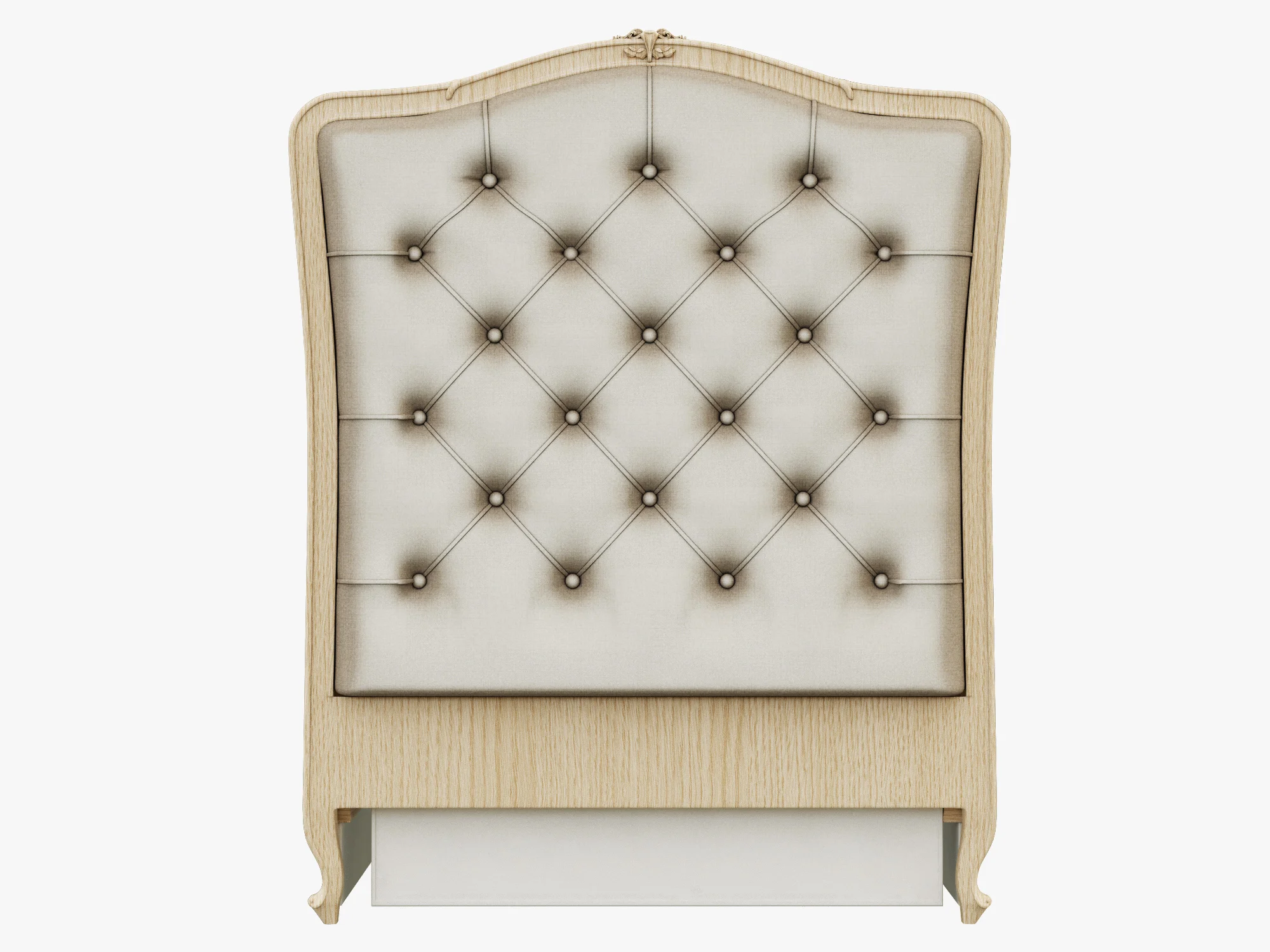 Restoration Hardware Colette Tufted Crib 2 — 3D model preview 6