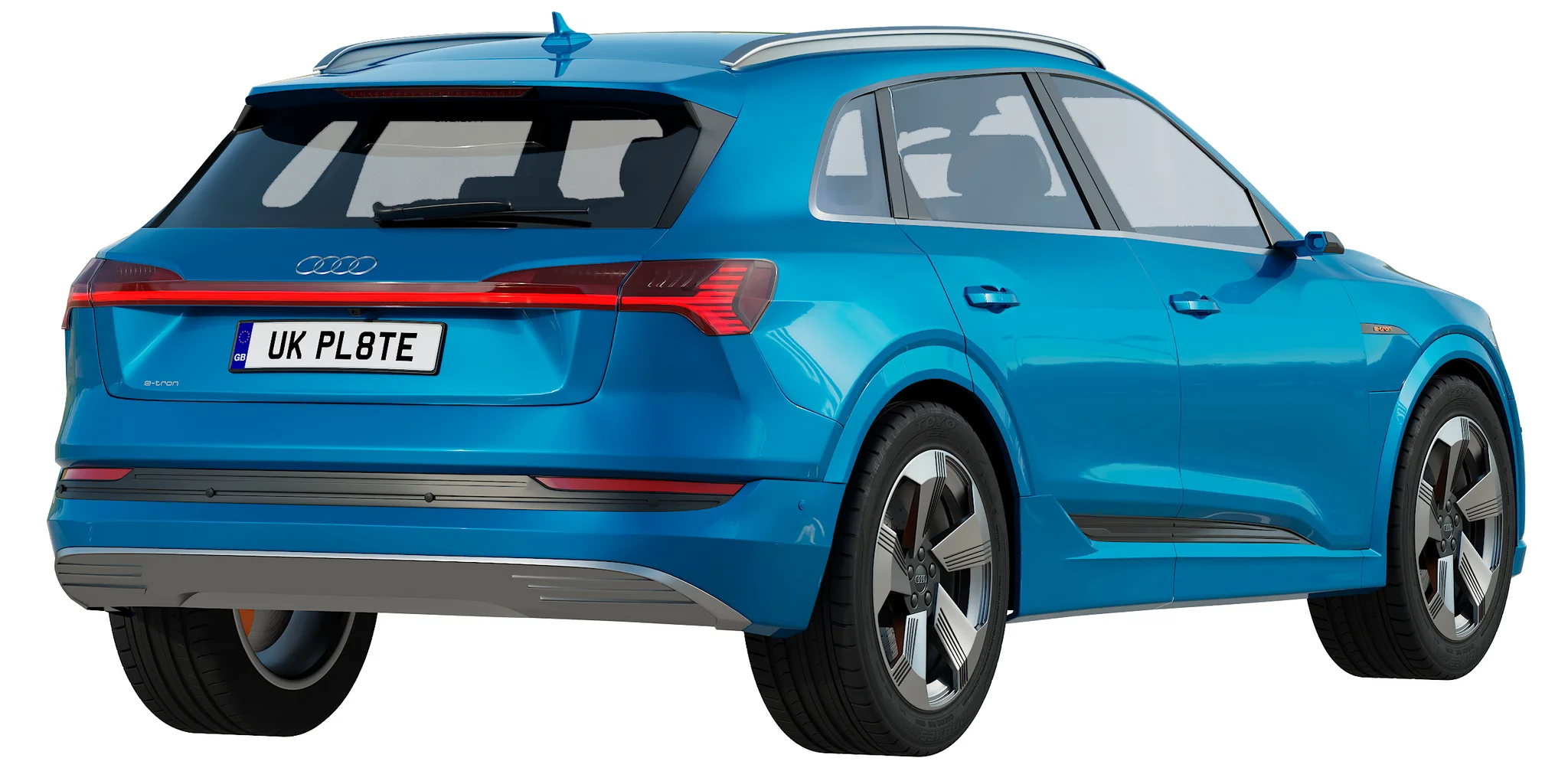 Audi E Tron, 3D model preview 5