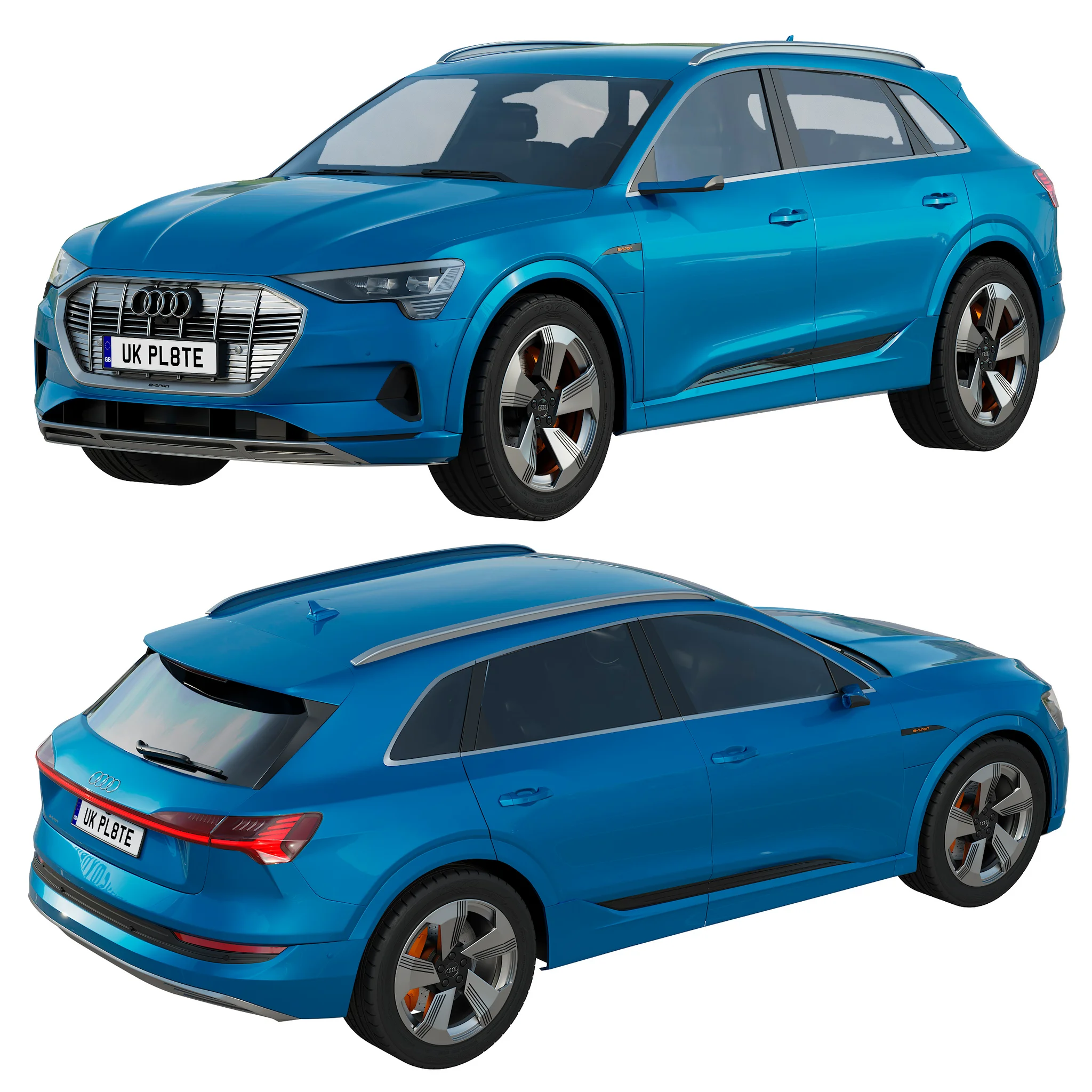 Audi E Tron, 3D model preview 6