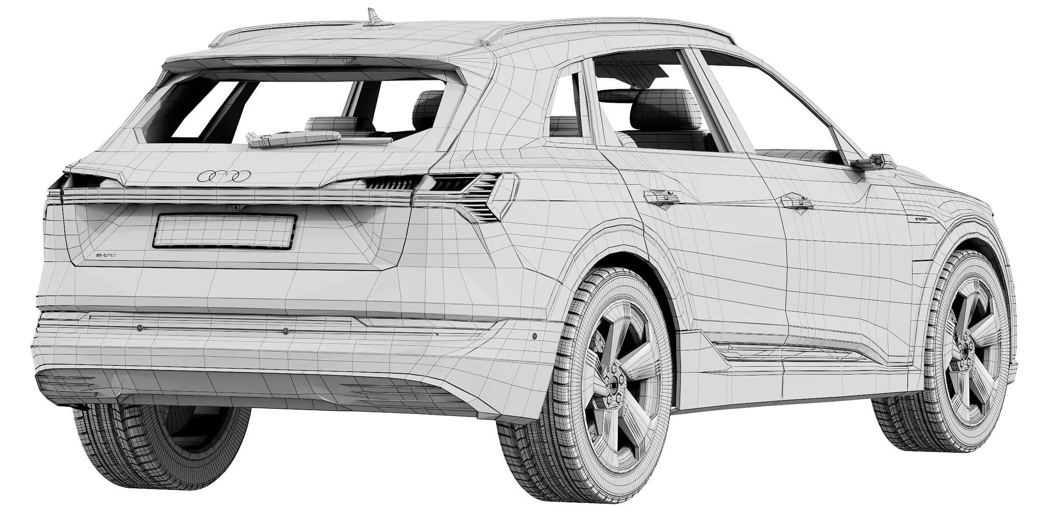 Audi E Tron, 3D model preview 8