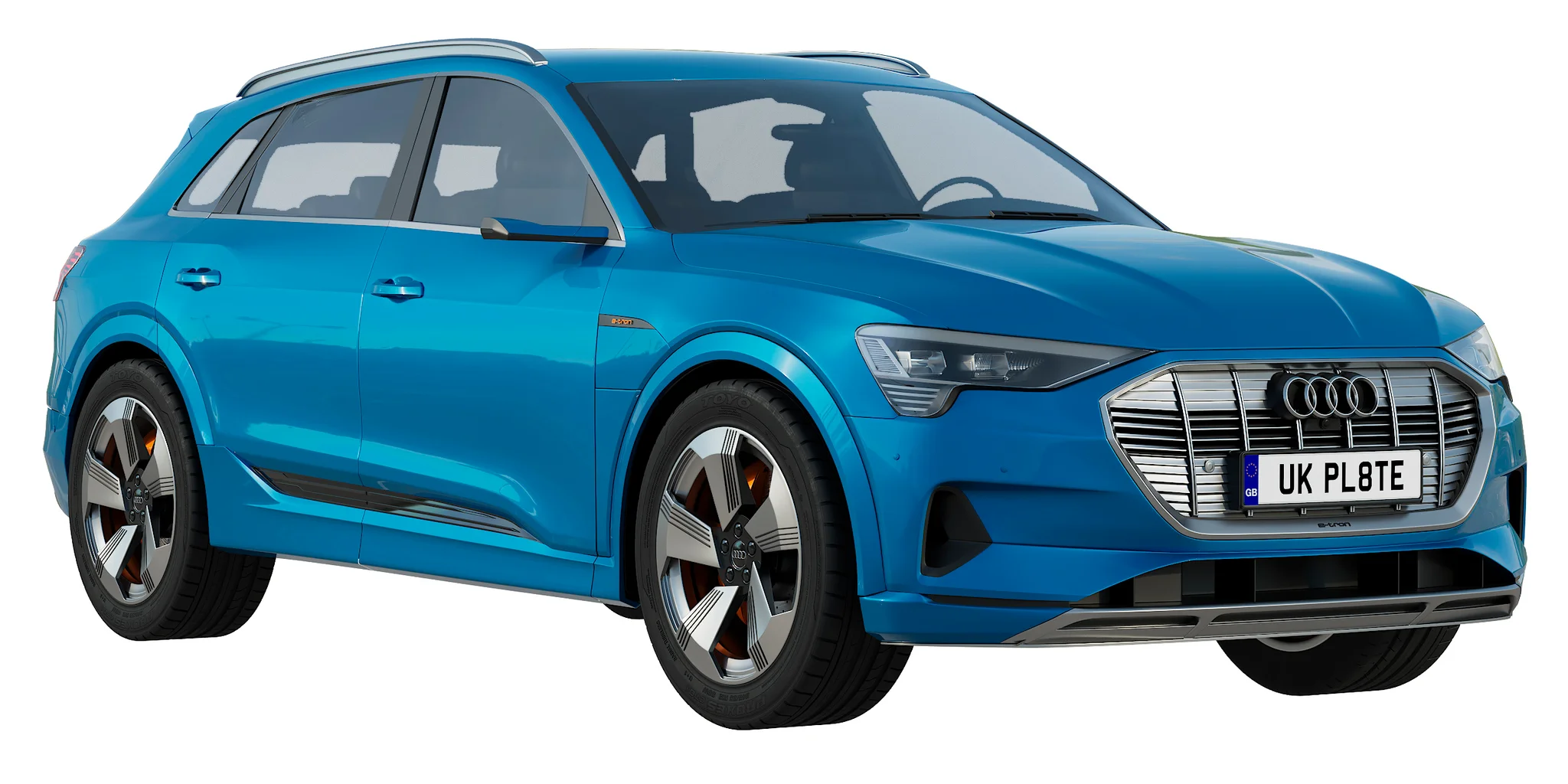 Audi E Tron, 3D model preview 11