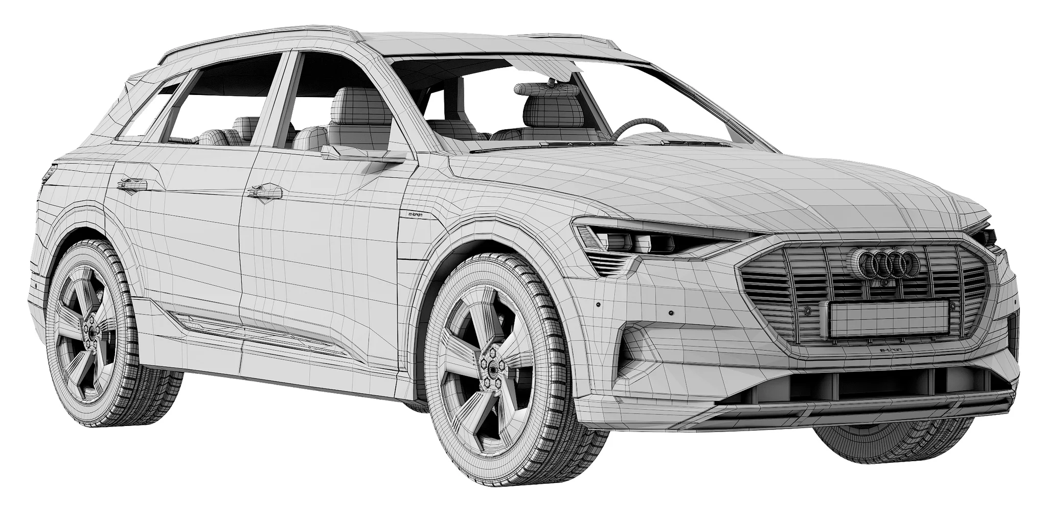Audi E Tron, 3D model preview 14