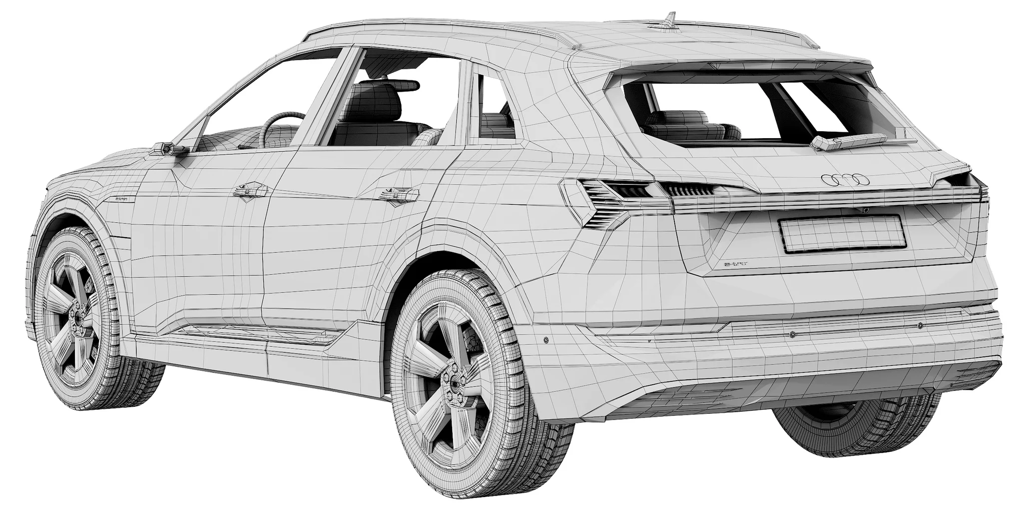 Audi E Tron, 3D model preview 16
