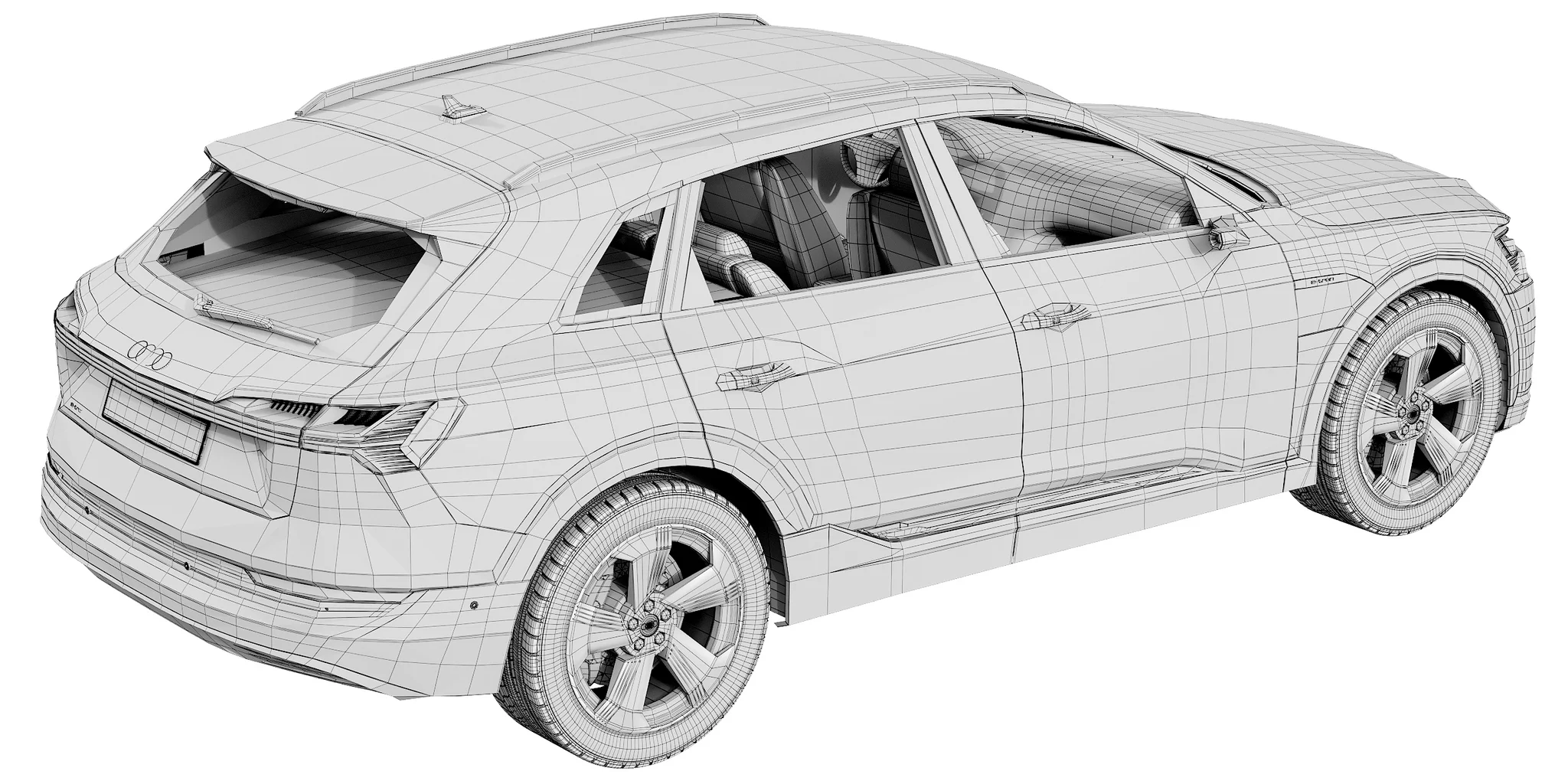 Audi E Tron, 3D model preview 24