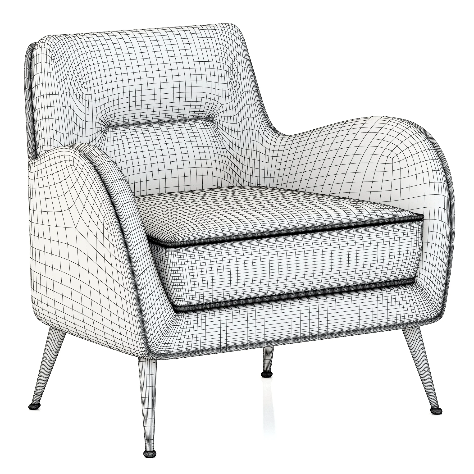 Essential Home Dandridge Armchair — 3D model preview 2