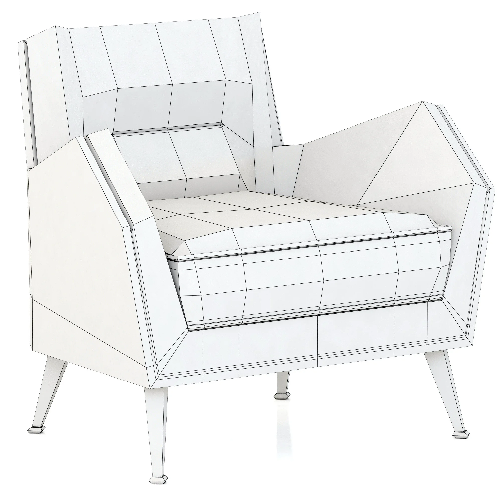 Essential Home Dandridge Armchair — 3D model preview 3