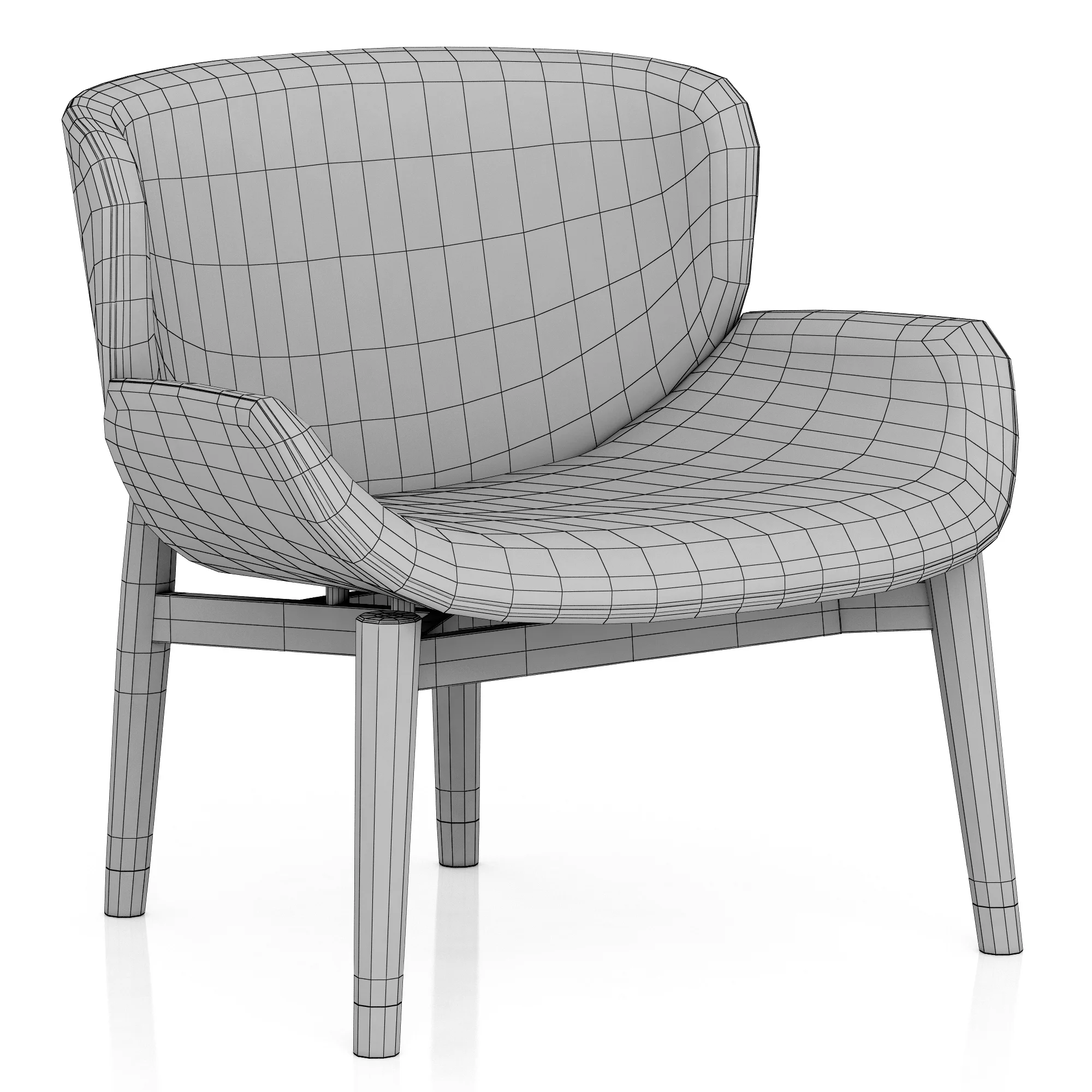 Baxter JORGEN Chair — 3D model preview 7