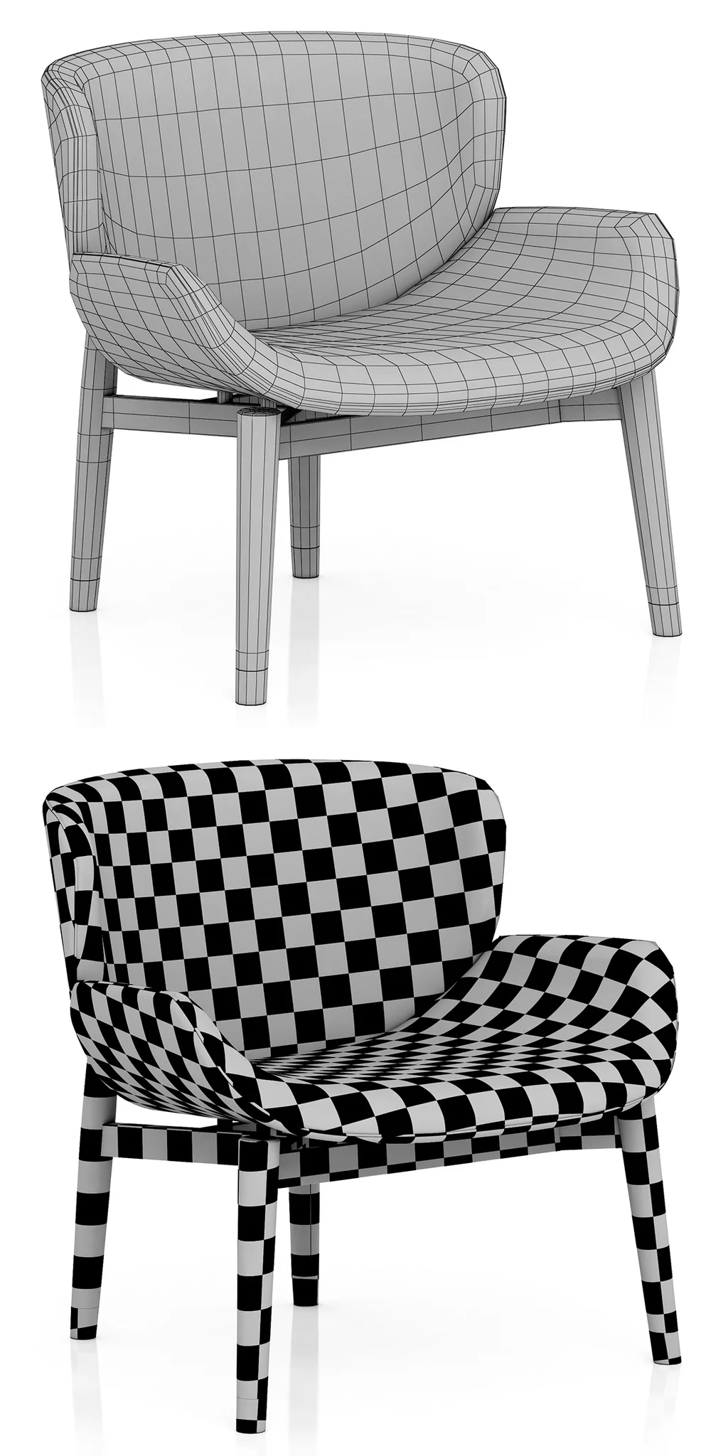 Baxter JORGEN Chair — 3D model preview 8