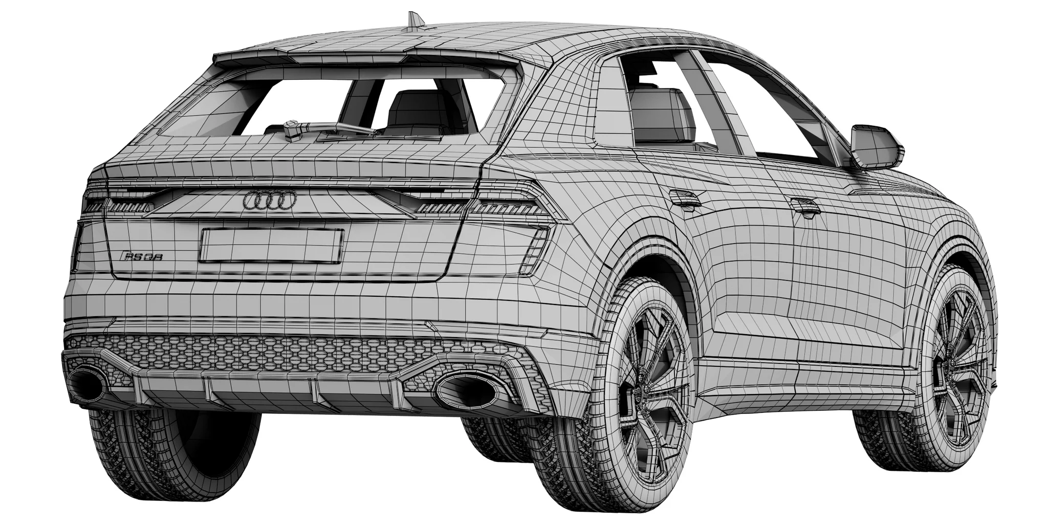Audi RS Q8, 3D model preview 9