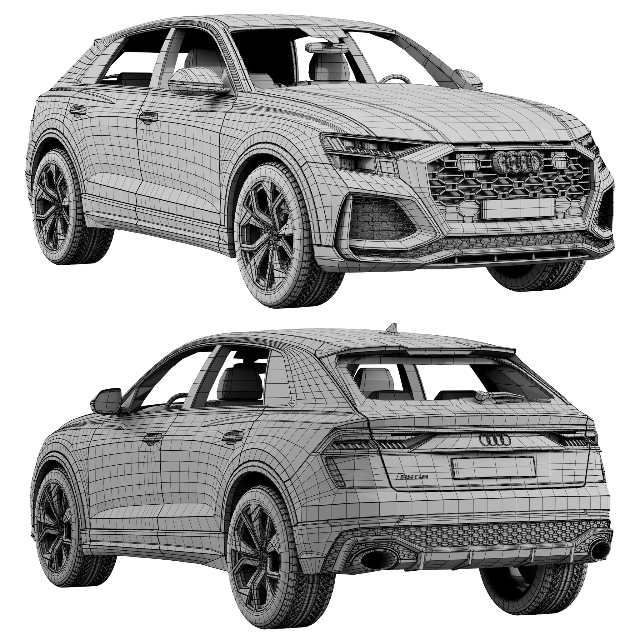 Audi RS Q8, 3D model preview 20
