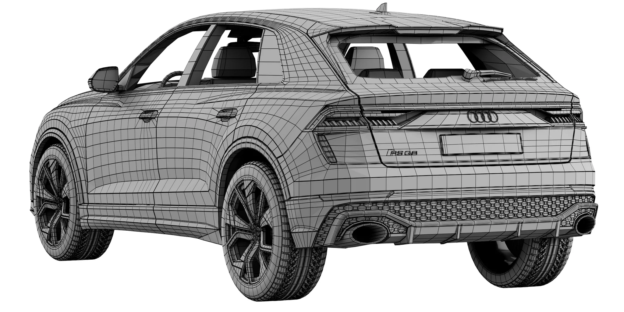 Audi RS Q8, 3D model preview 26