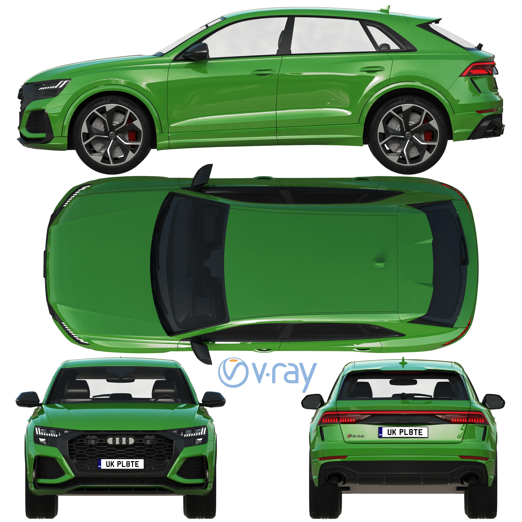 Audi RS Q8, 3D model preview 33