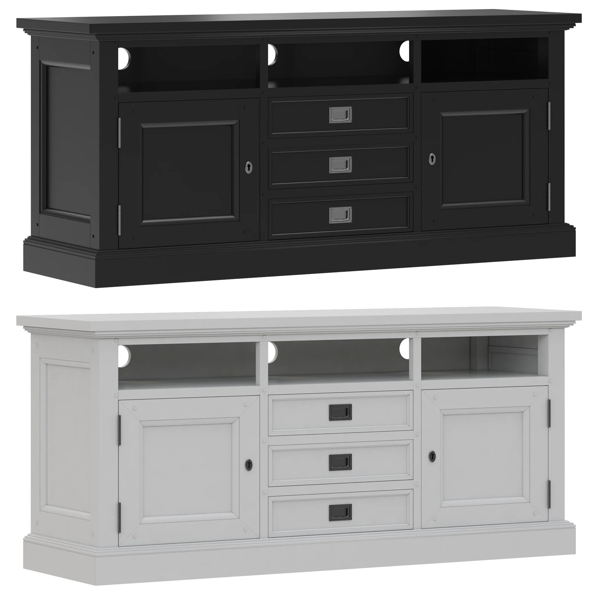 Dantone Home Oxford TV Stand — 3D model preview 3