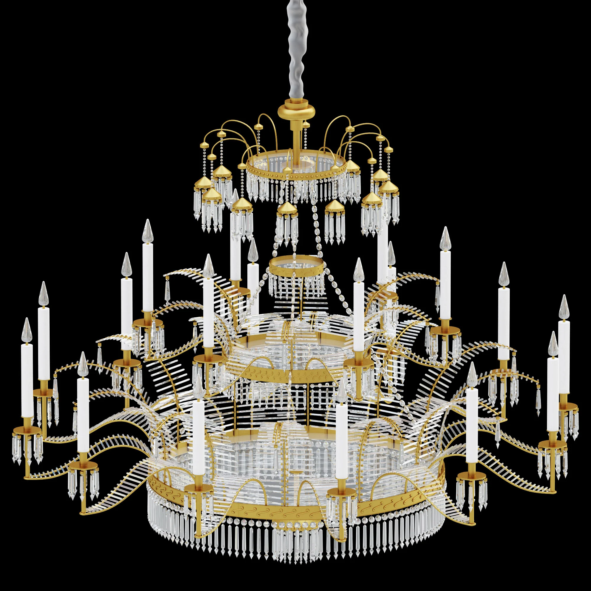 Chandelier LX 130 — 3D model preview 1