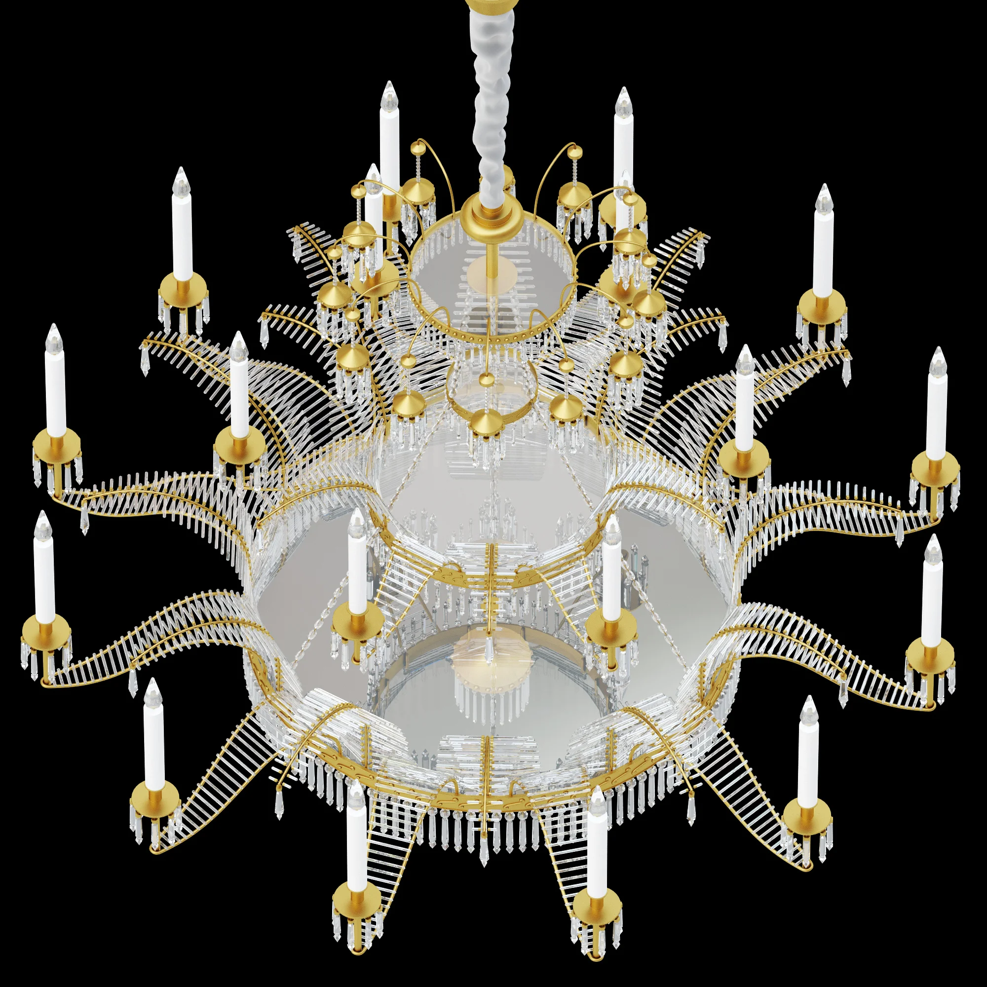 Chandelier LX 130 — 3D model preview 2