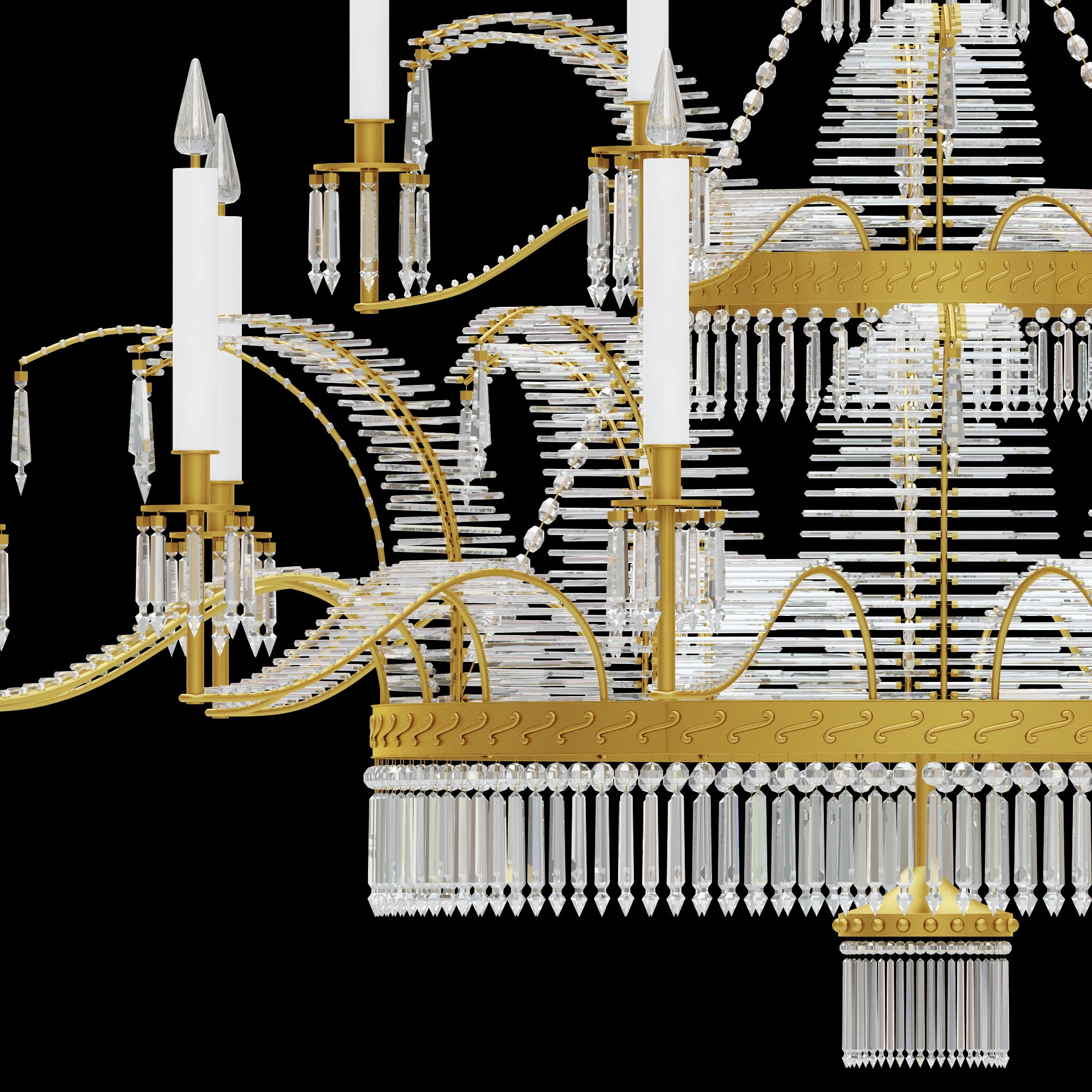 Chandelier LX 130 — 3D model preview 3
