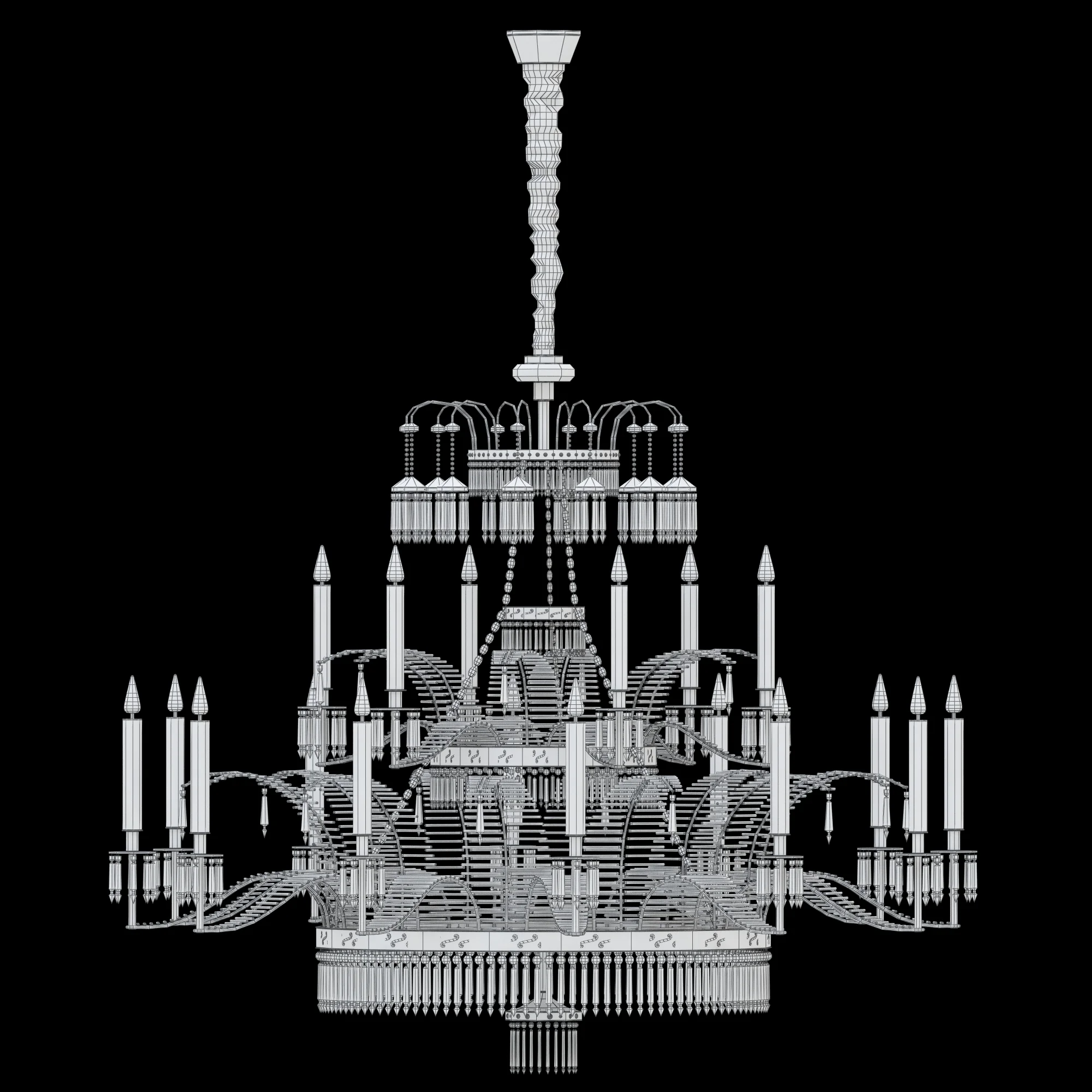 Chandelier LX 130 — 3D model preview 6
