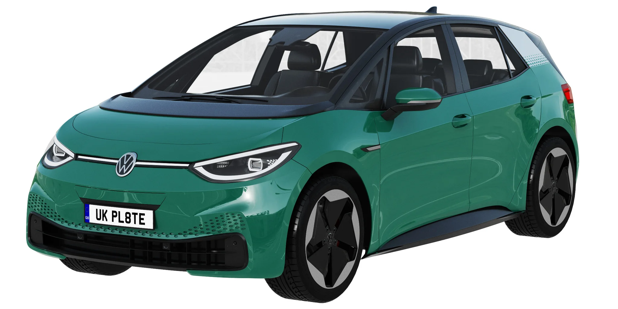 Volkswagen ID3, 3D model preview 13