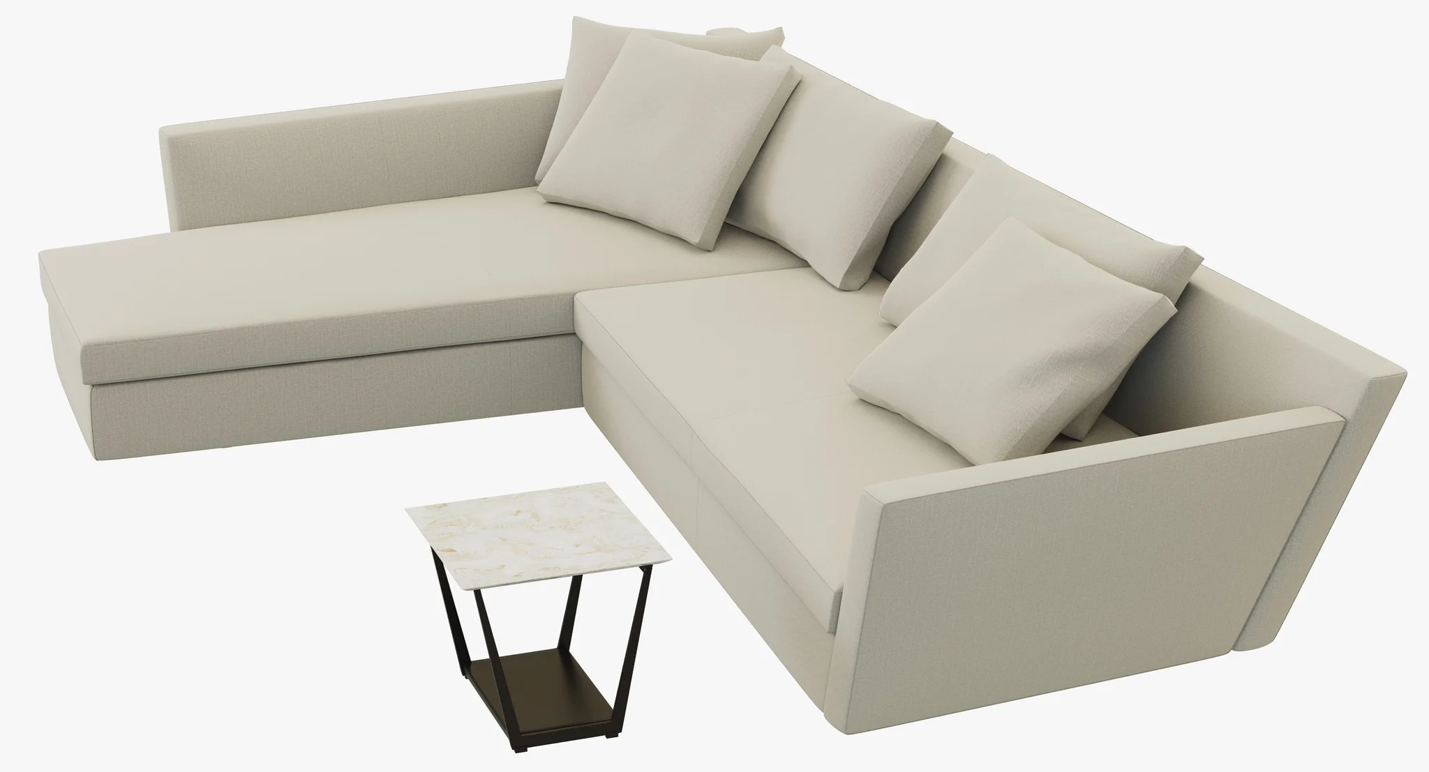 Flexform Adagio Sofa — 3D model preview 5