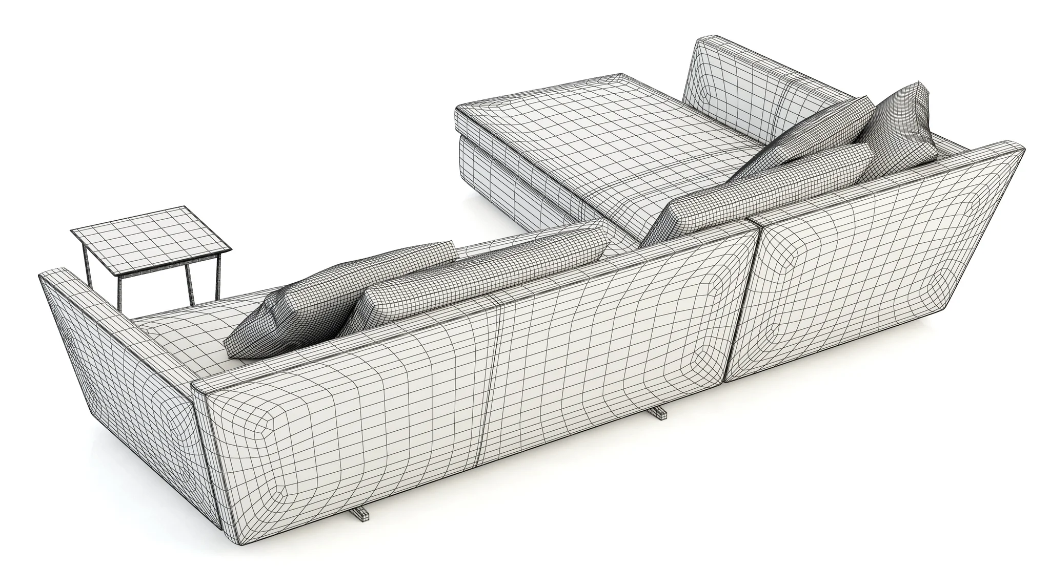 Flexform Adagio Sofa — 3D model preview 8