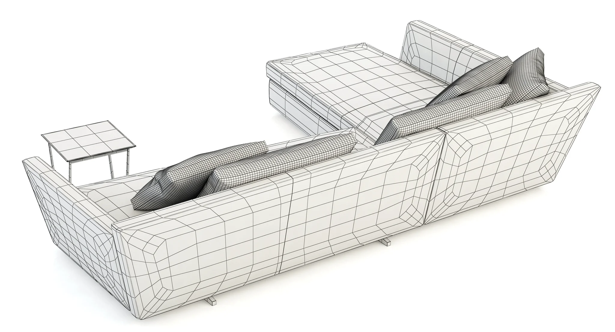 Flexform Adagio Sofa — 3D model preview 9