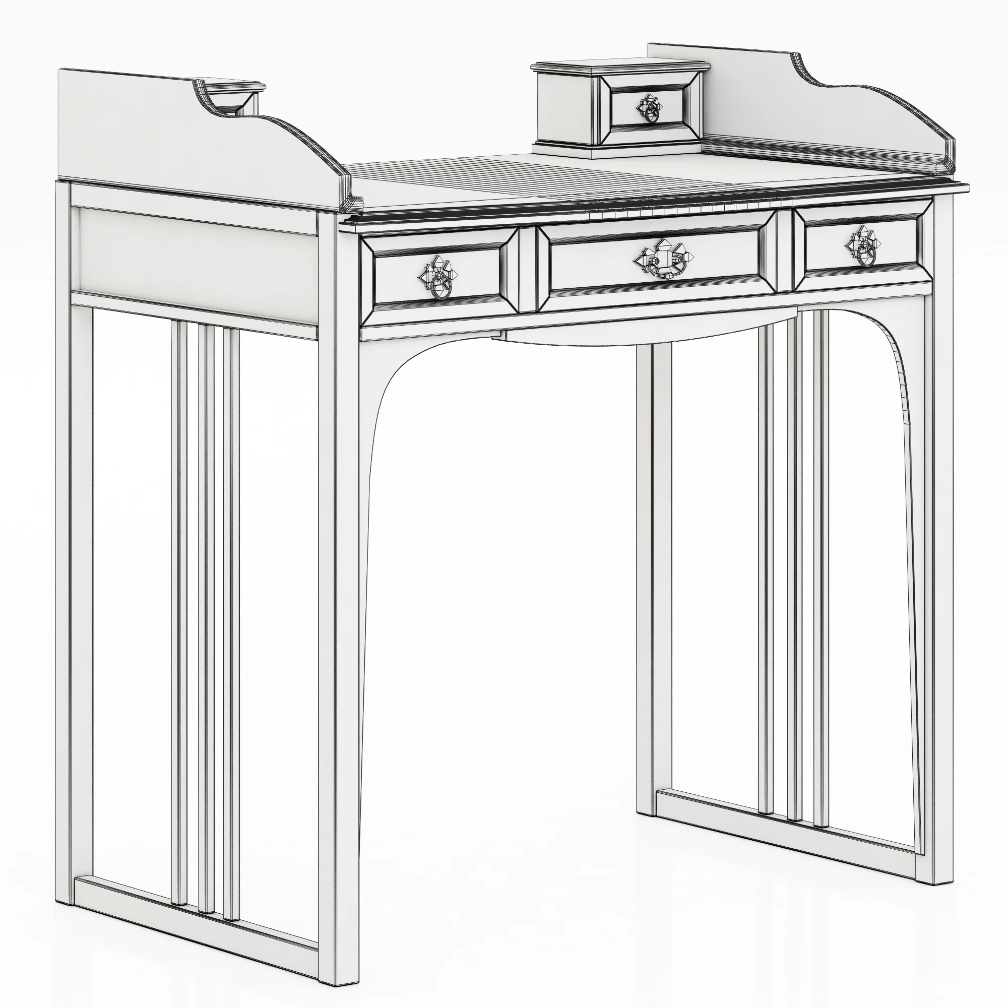 Dressing Table — 3D model preview 6