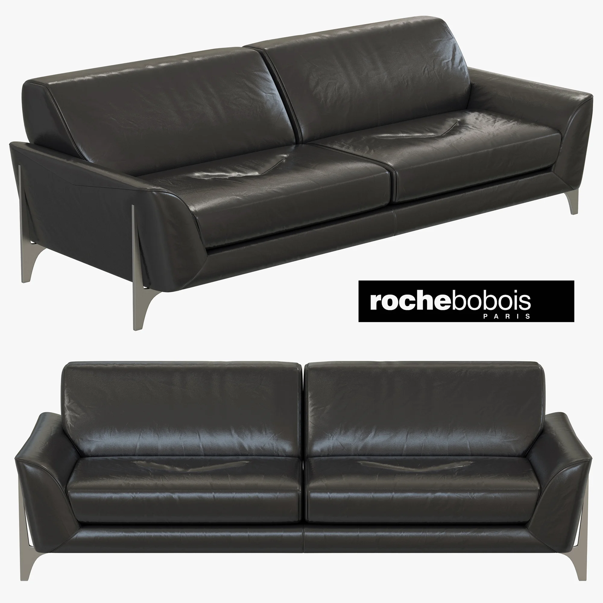 Roche Bobois REFLEXION LARGE 3 SEAT SOFA — 3D model preview 2
