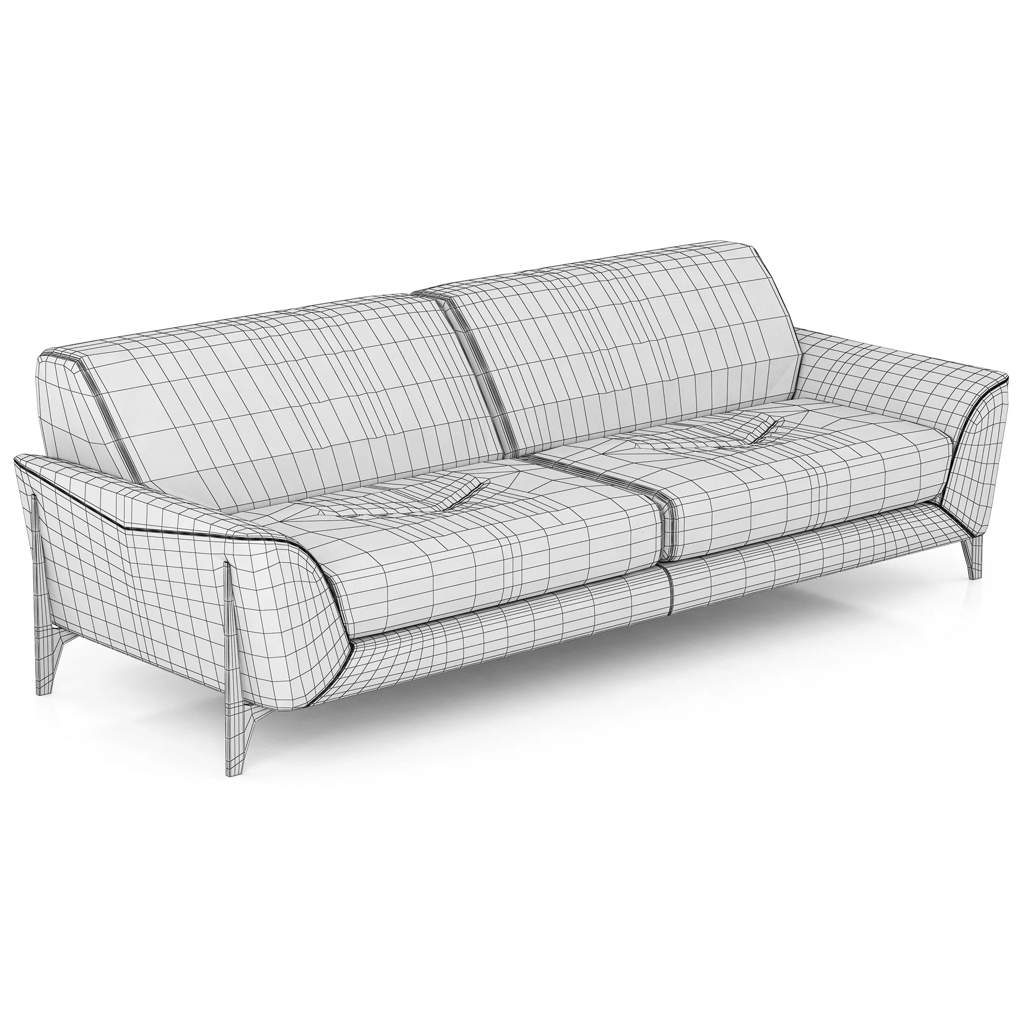 Roche Bobois REFLEXION LARGE 3 SEAT SOFA — 3D model preview 10