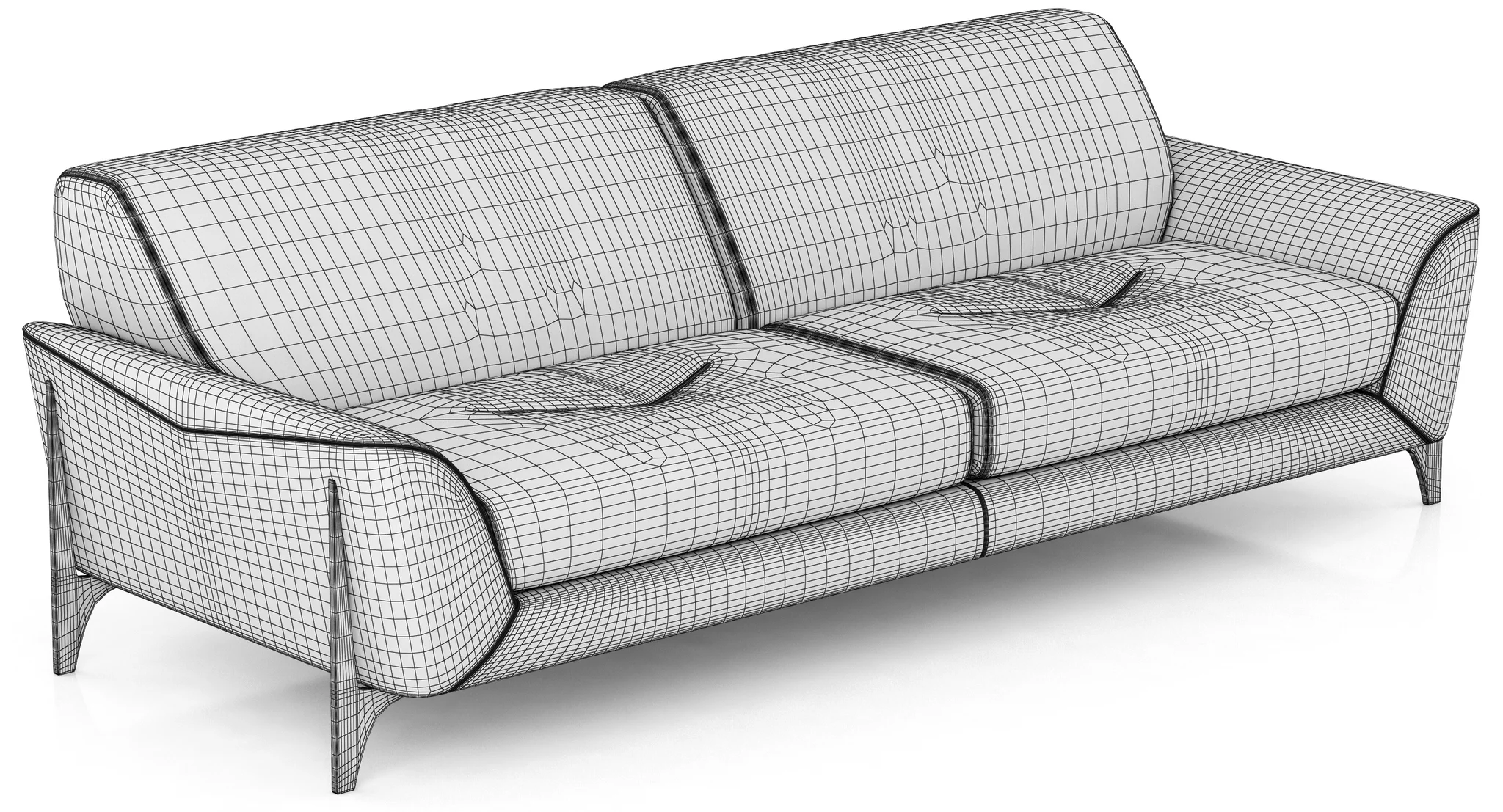 Roche Bobois REFLEXION LARGE 3 SEAT SOFA — 3D model preview 8