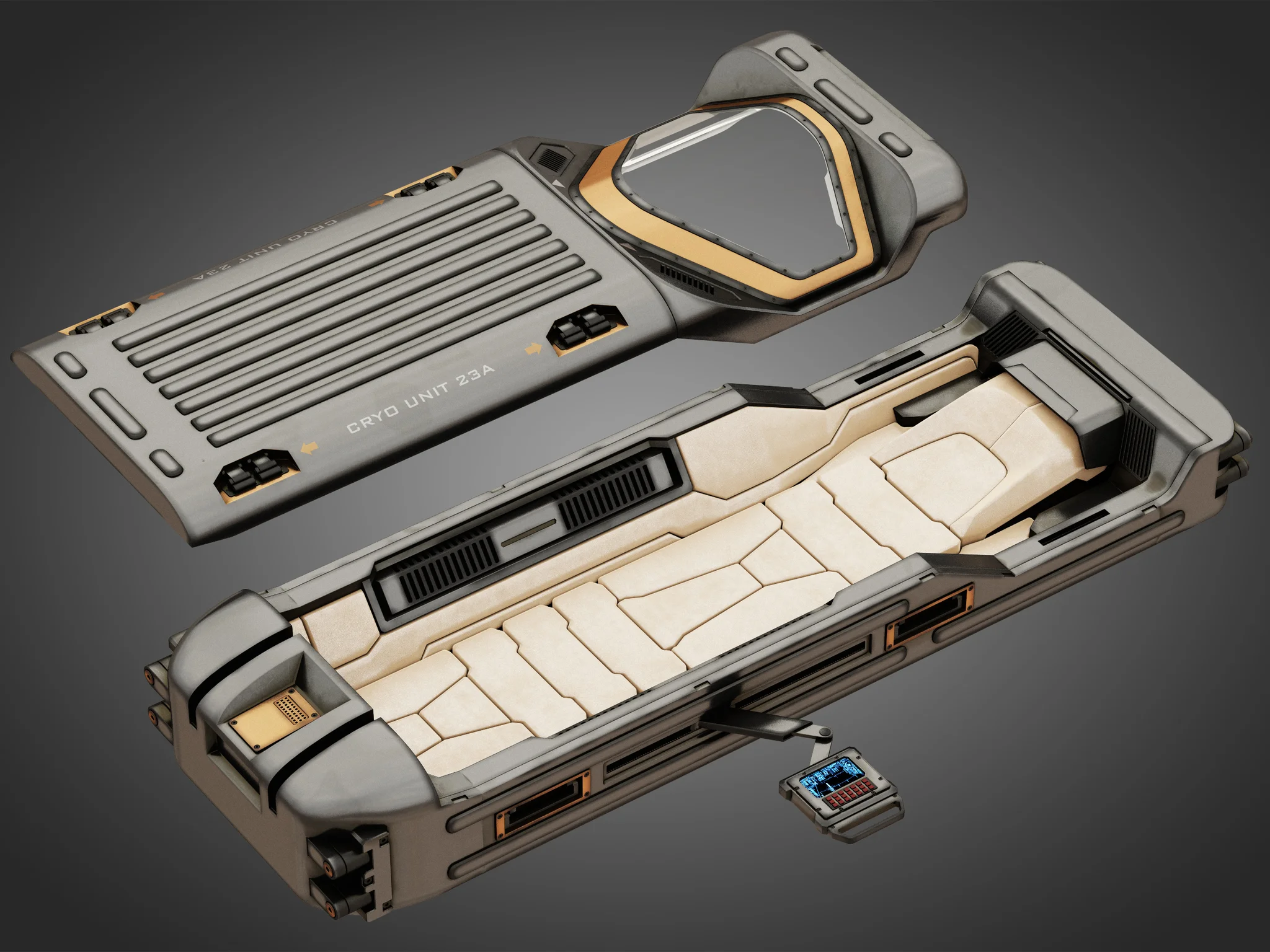 Cryo Capsule — 3D model preview 12