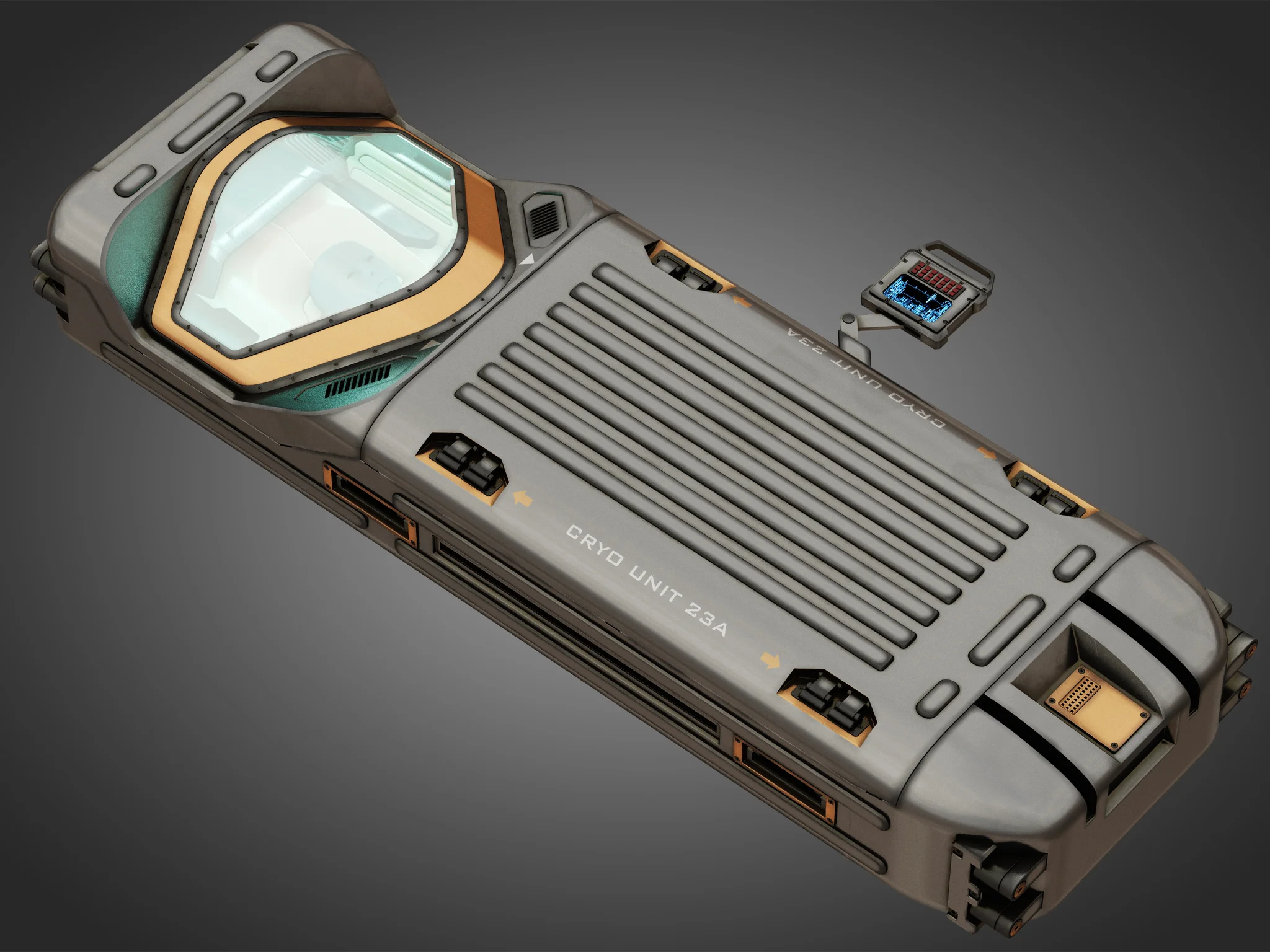 Cryo Capsule — 3D model preview 15