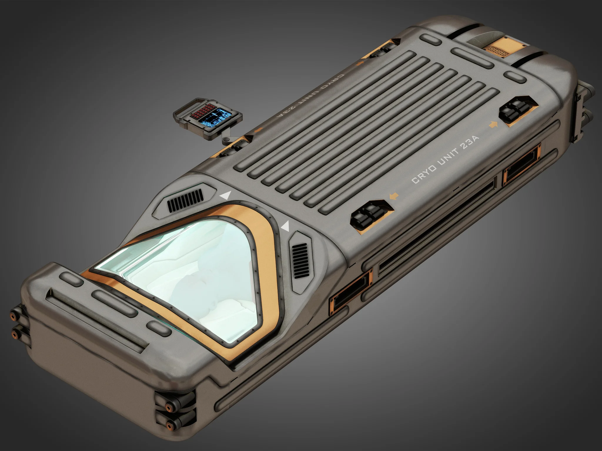 Cryo Capsule — 3D model preview 17
