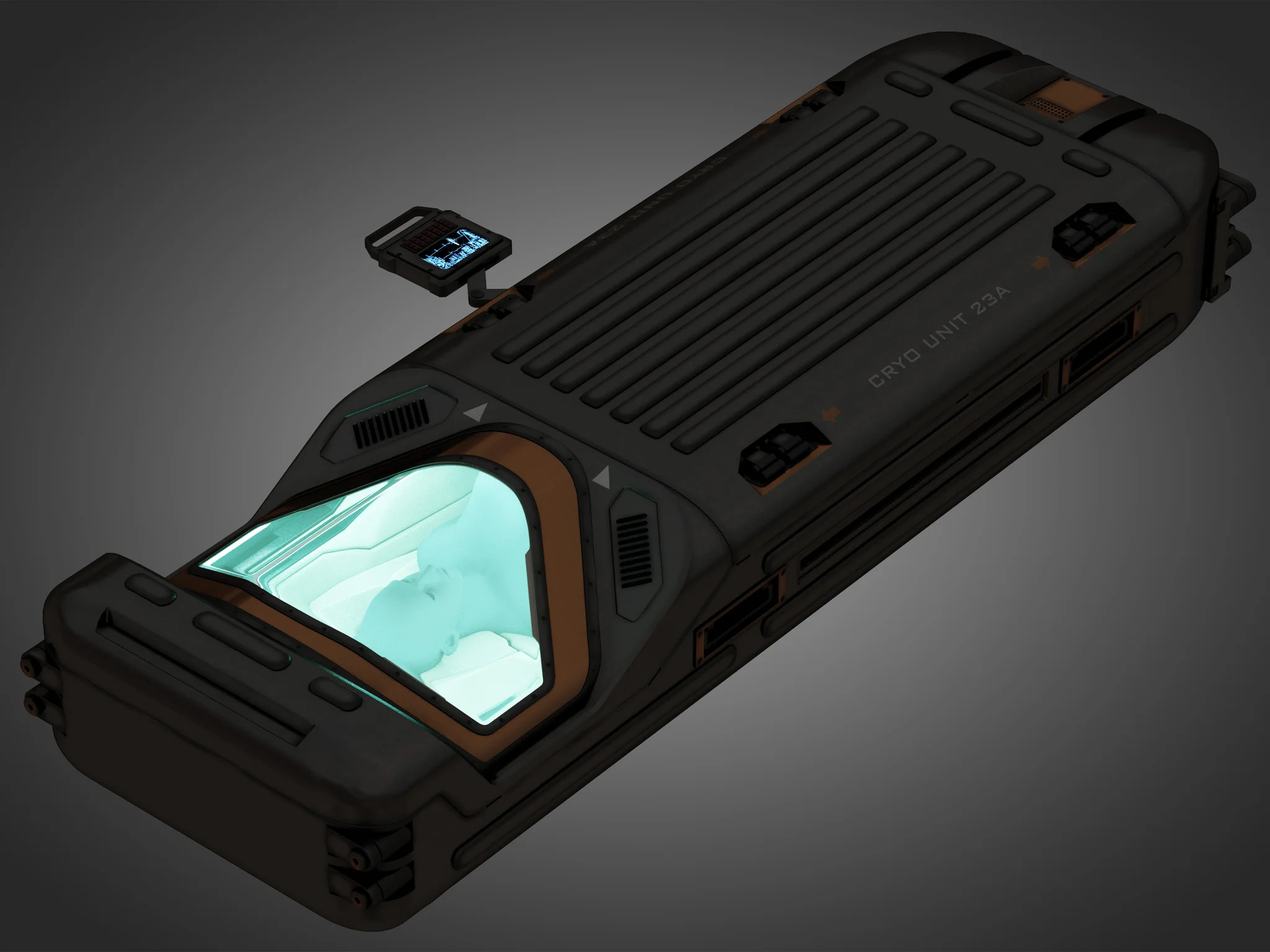 Cryo Capsule — 3D model preview 18