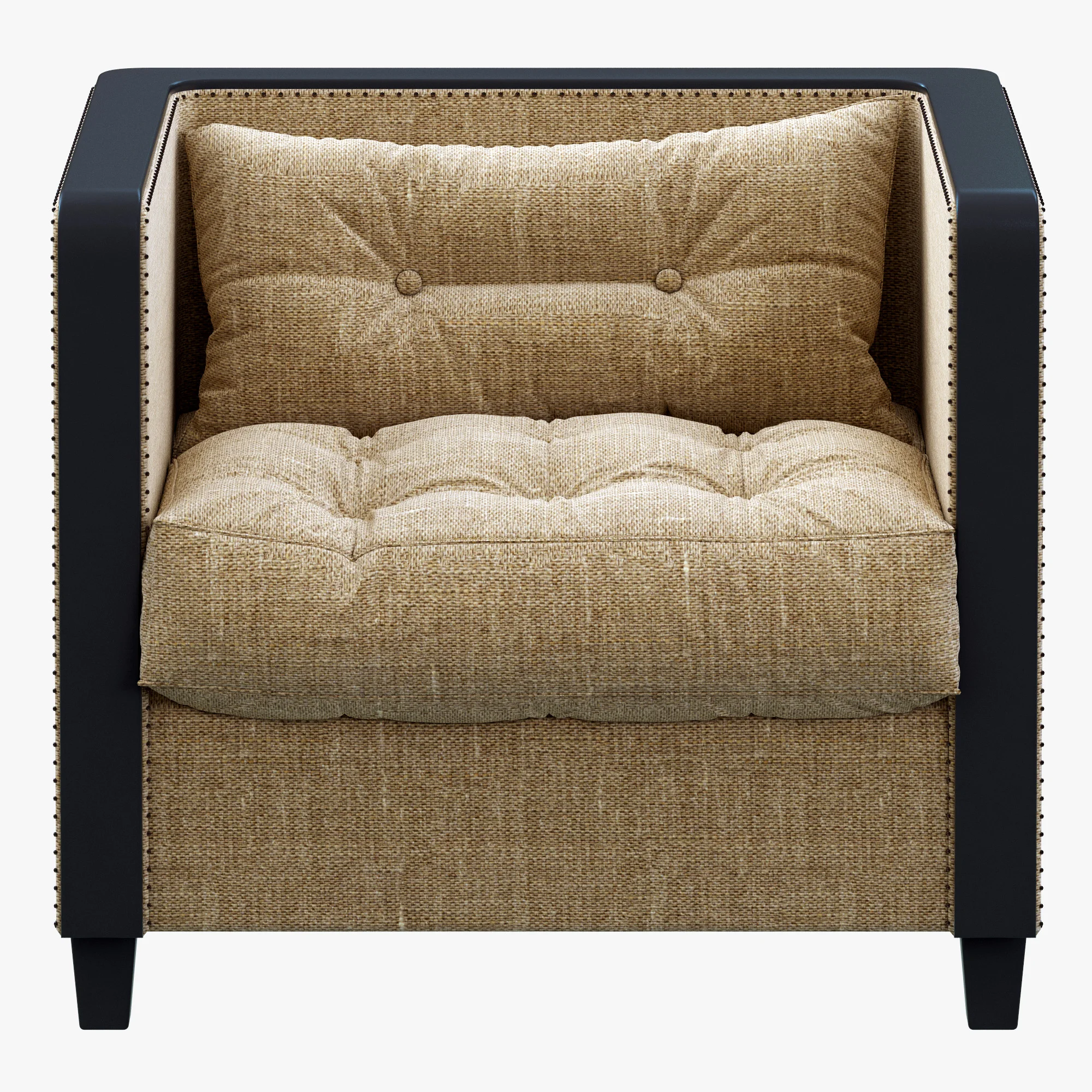 Restoration Hardware Shelter Arm Upholstered Chair — 3D model preview 7