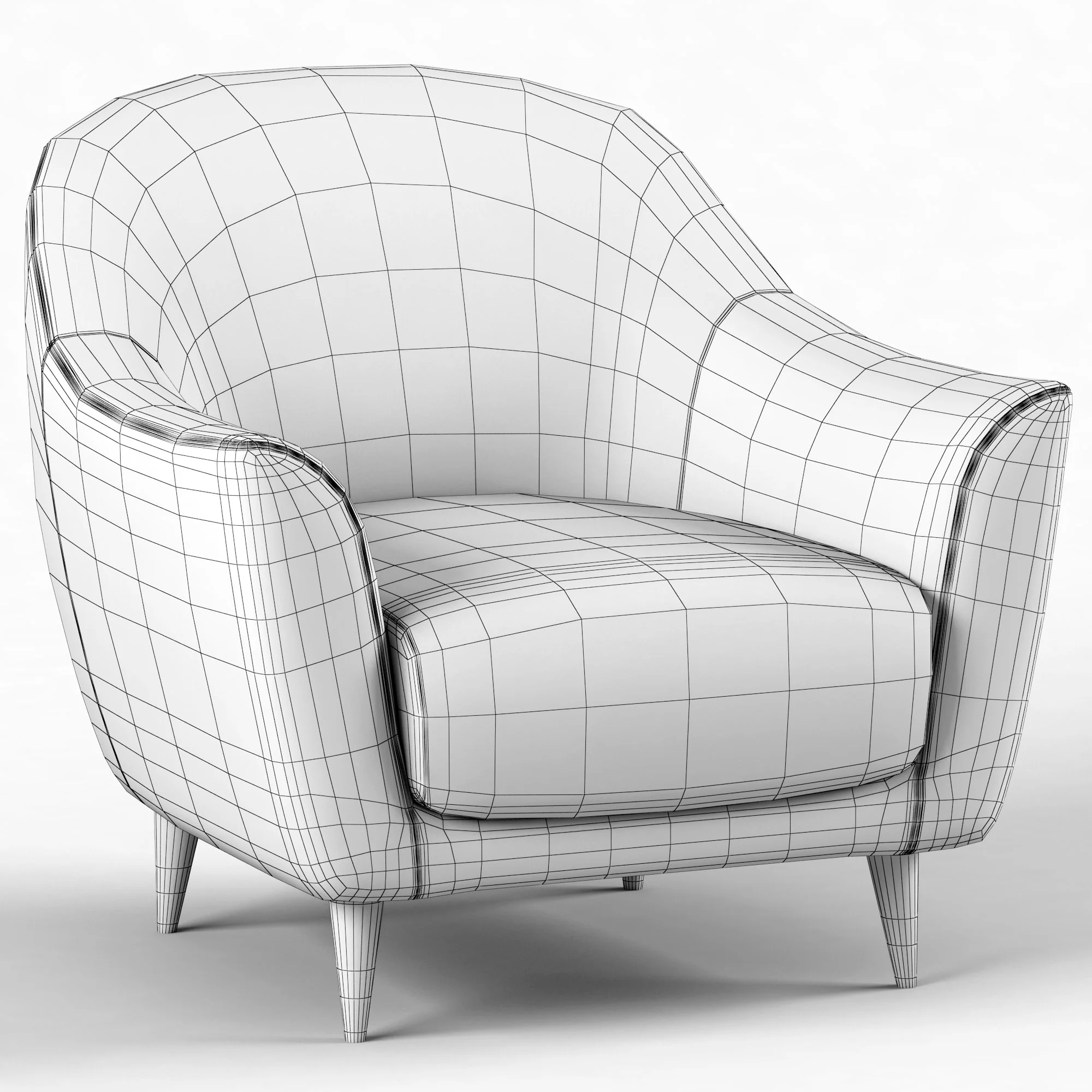 Roche Bobois RONDO Armchair — 3D model preview 7