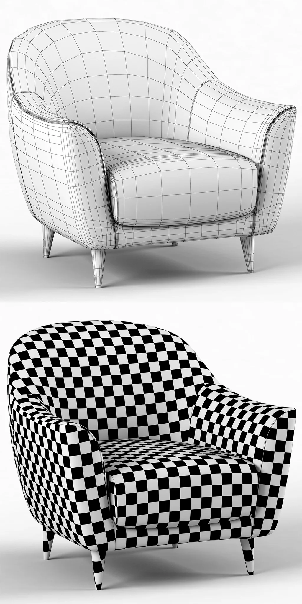 Roche Bobois RONDO Armchair — 3D model preview 8