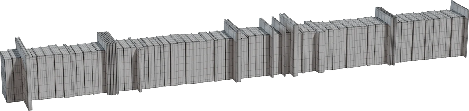 Decorative Book Collection – 60+ Varied Titles Shelf Set, 3D model preview 1