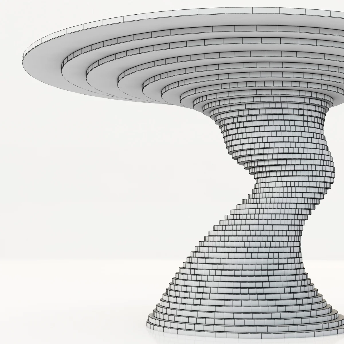 Restoration Hardware Stack 50 Table — 3D model preview 3