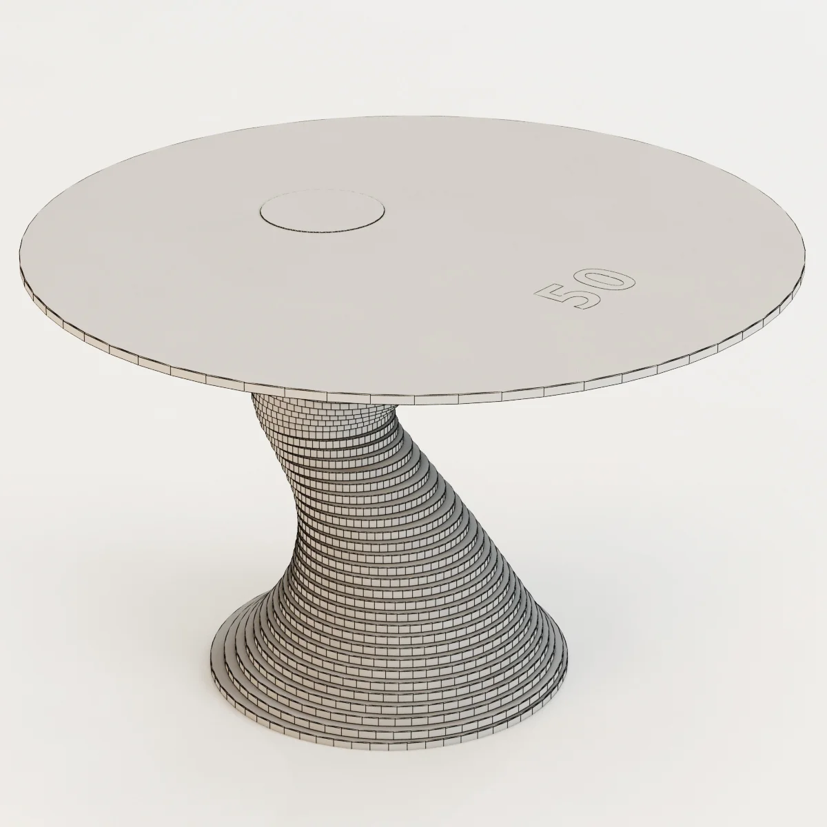 Restoration Hardware Stack 50 Table — 3D model preview 5