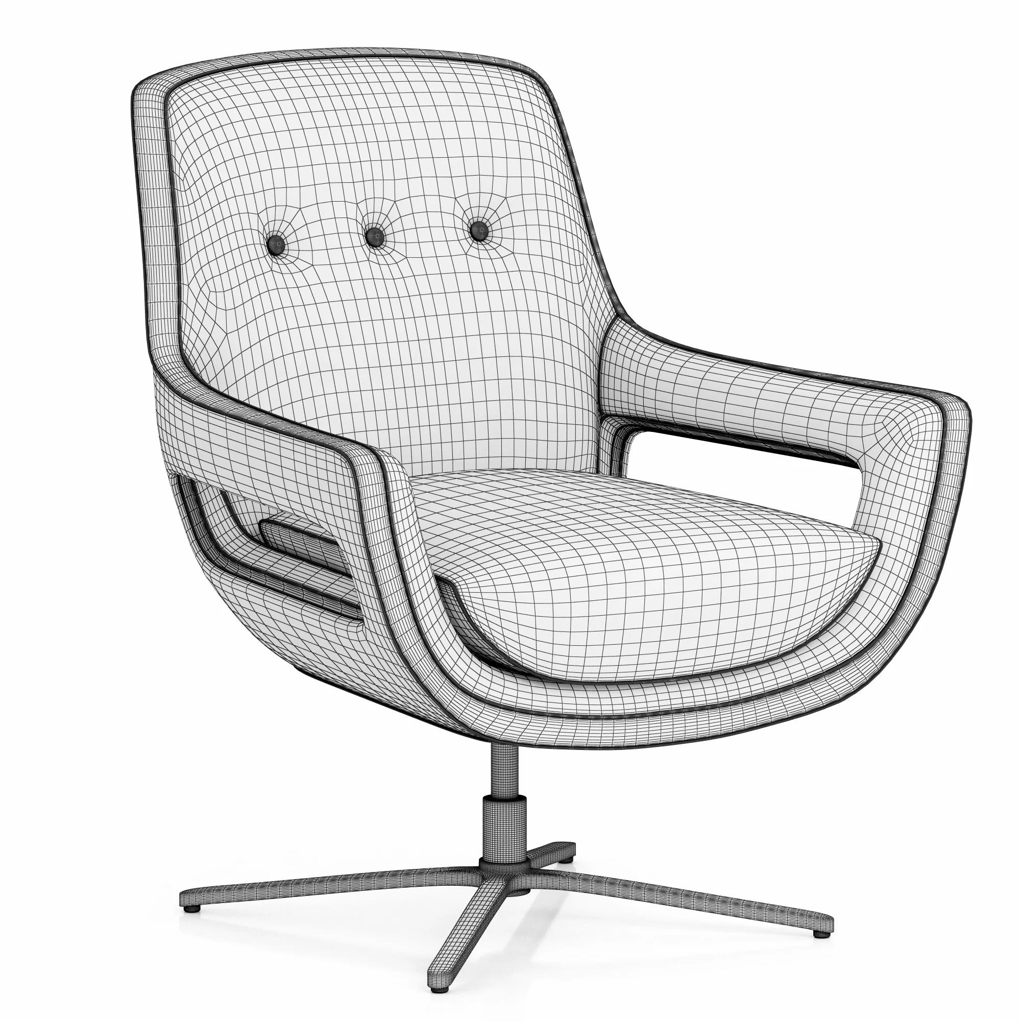 Eichholtz Swivel Chair Flavio — 3D model preview 7