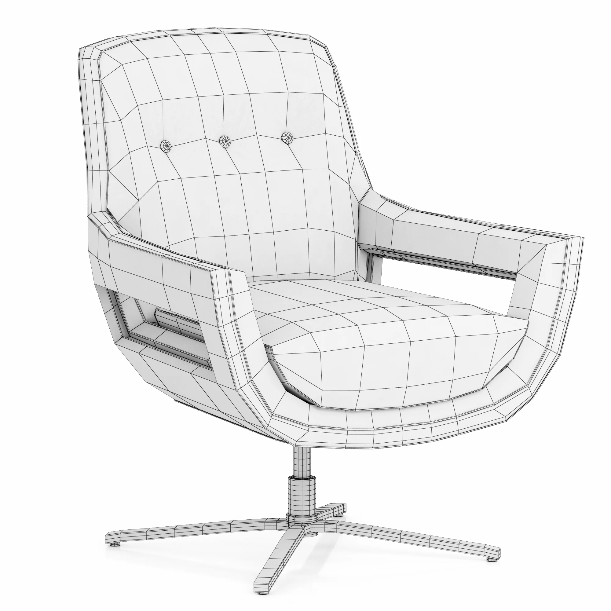 Eichholtz Swivel Chair Flavio — 3D model preview 8