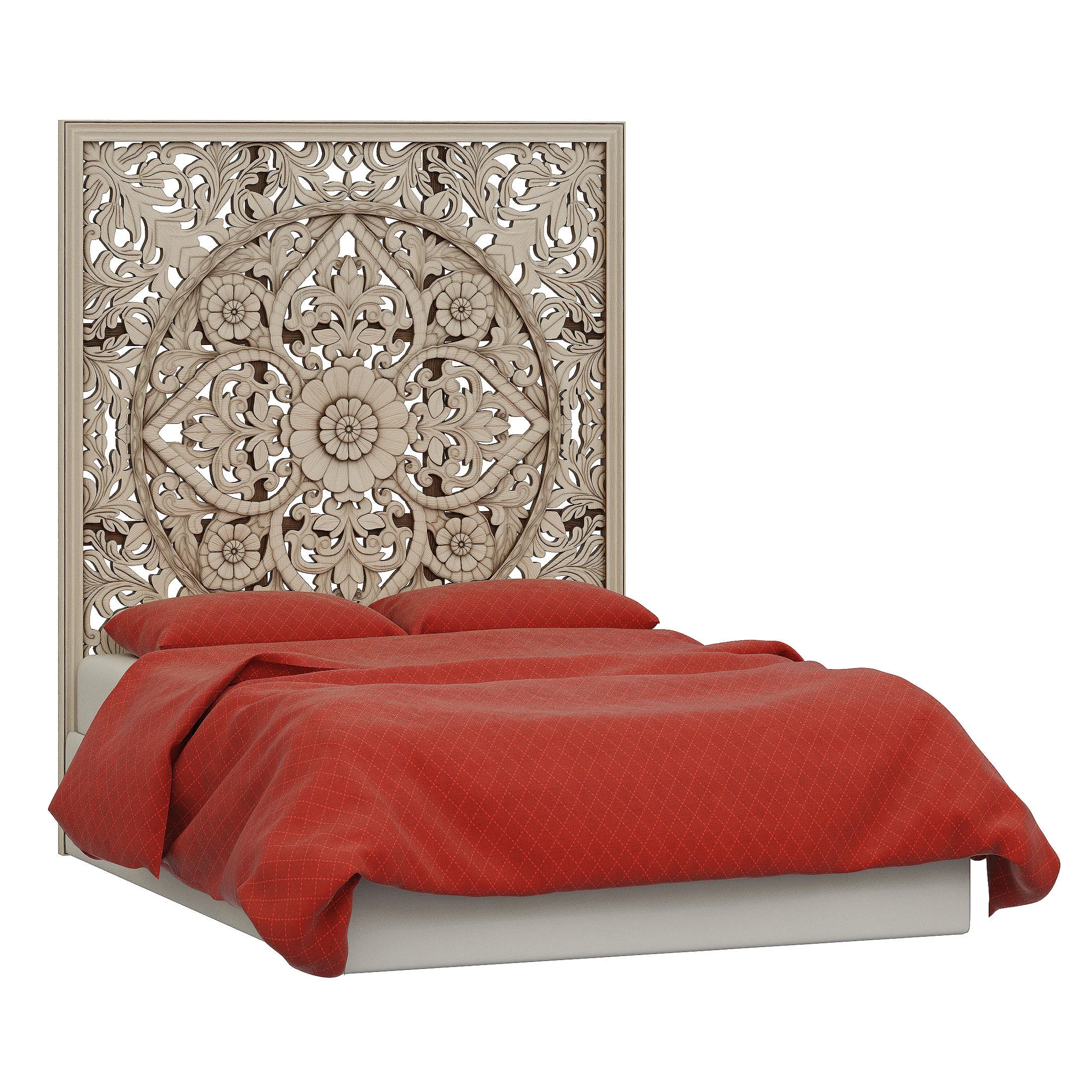RH Teen Anaya Platform Bed — 3D model preview 1